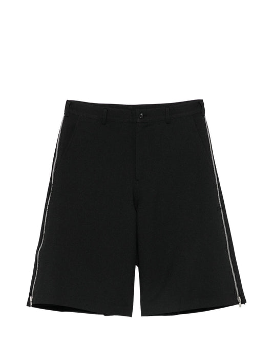 zip-detail shorts