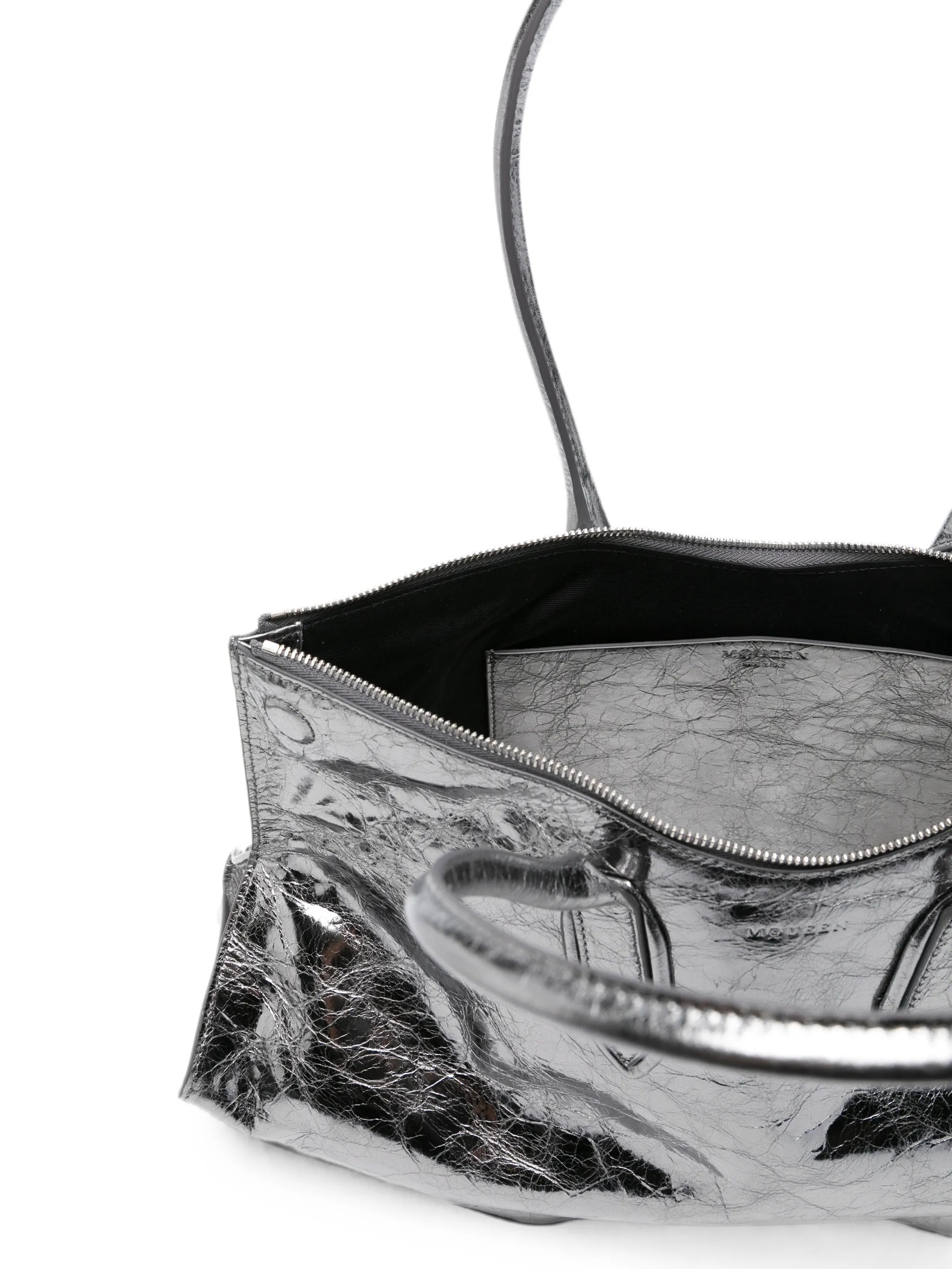 Manta bag in dark silver