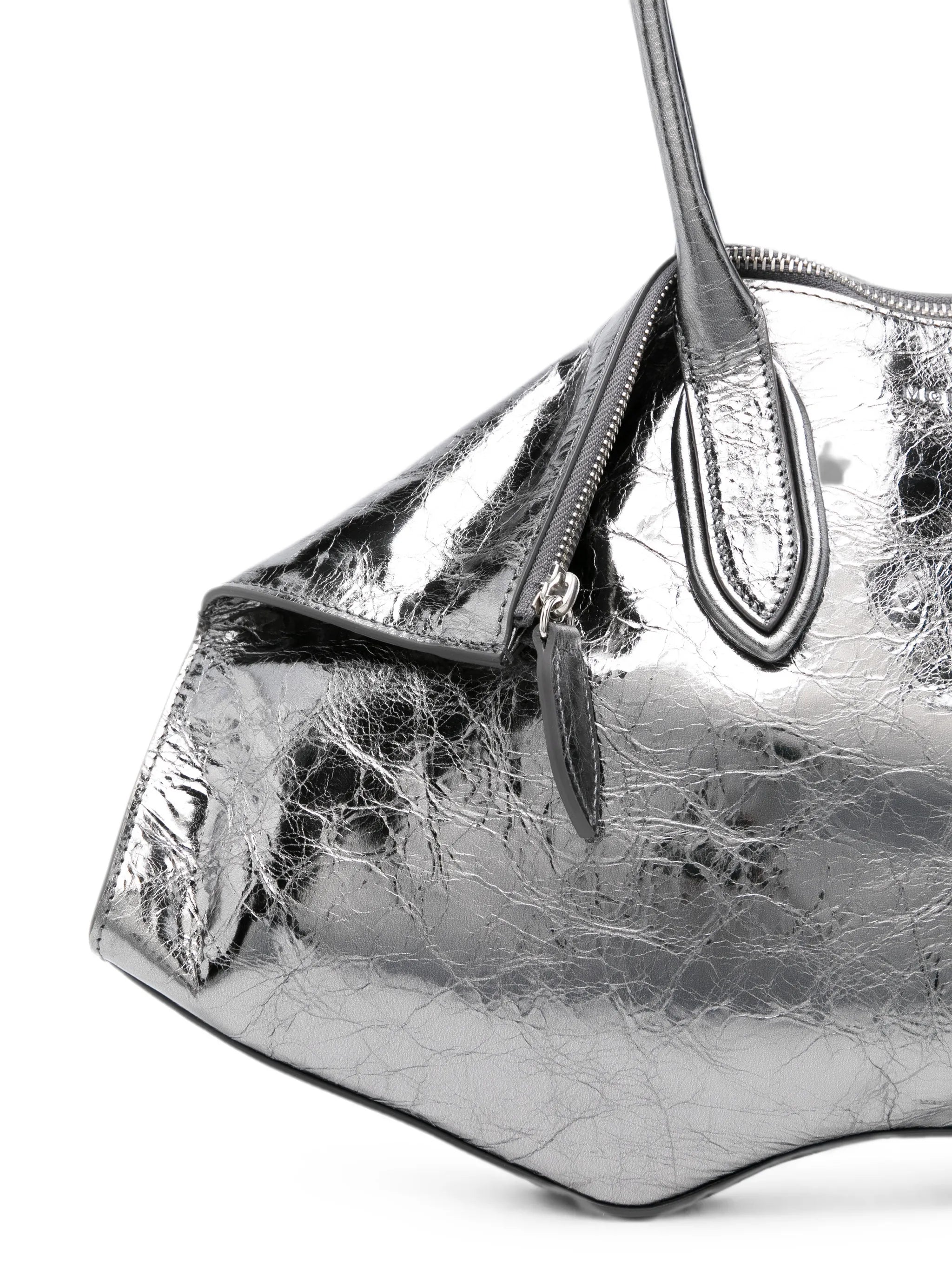 Manta shoulder bag in dark silver