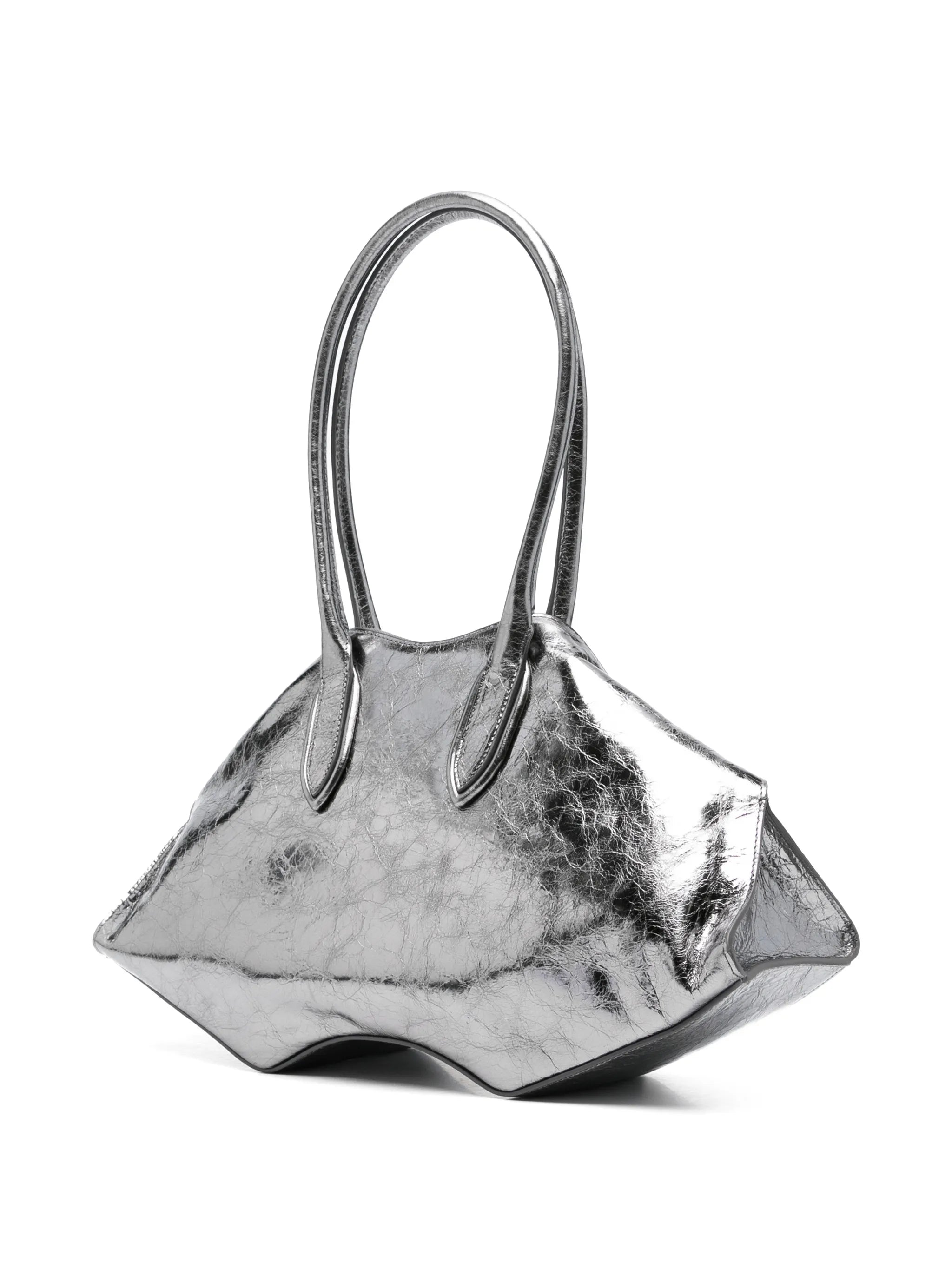 Manta shoulder bag in dark silver