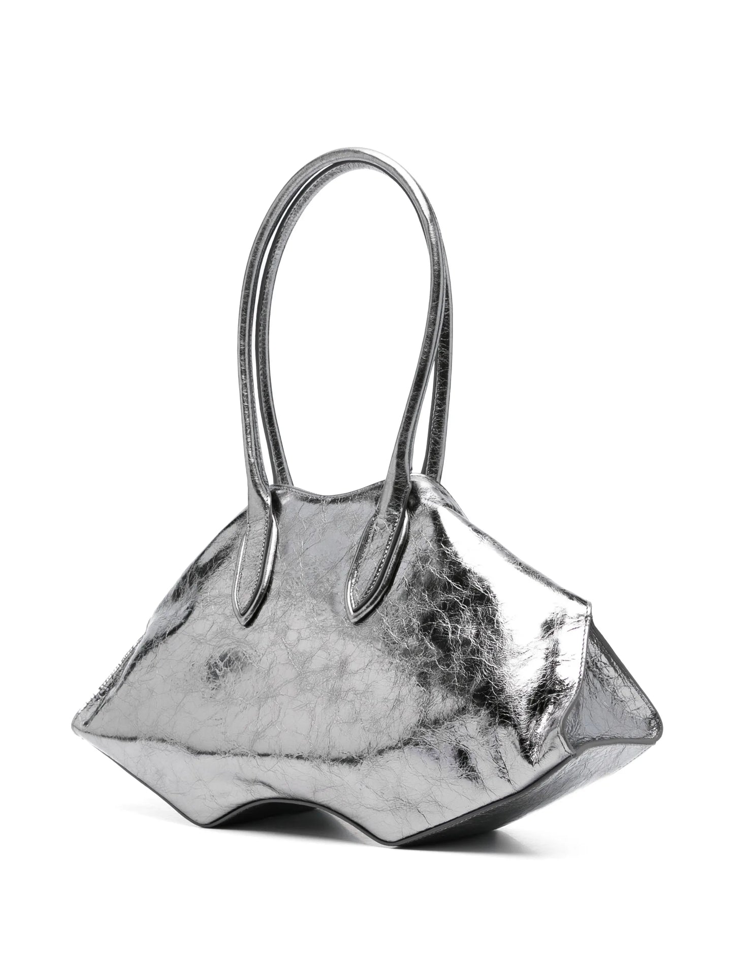 Manta shoulder bag in dark silver