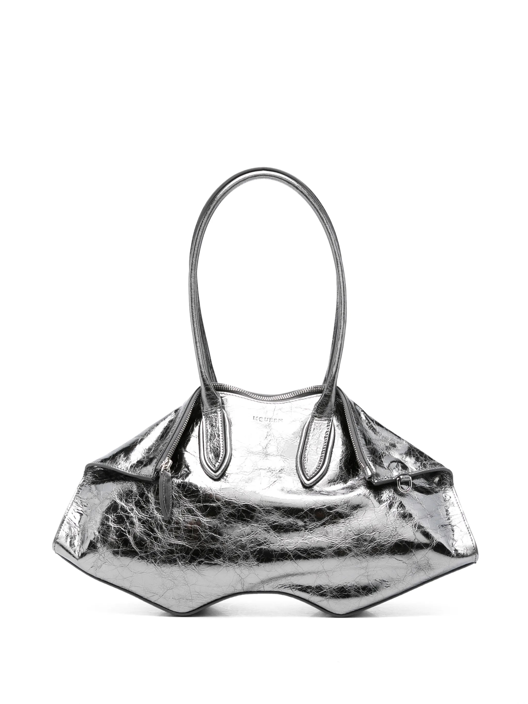 Manta shoulder bag in dark silver