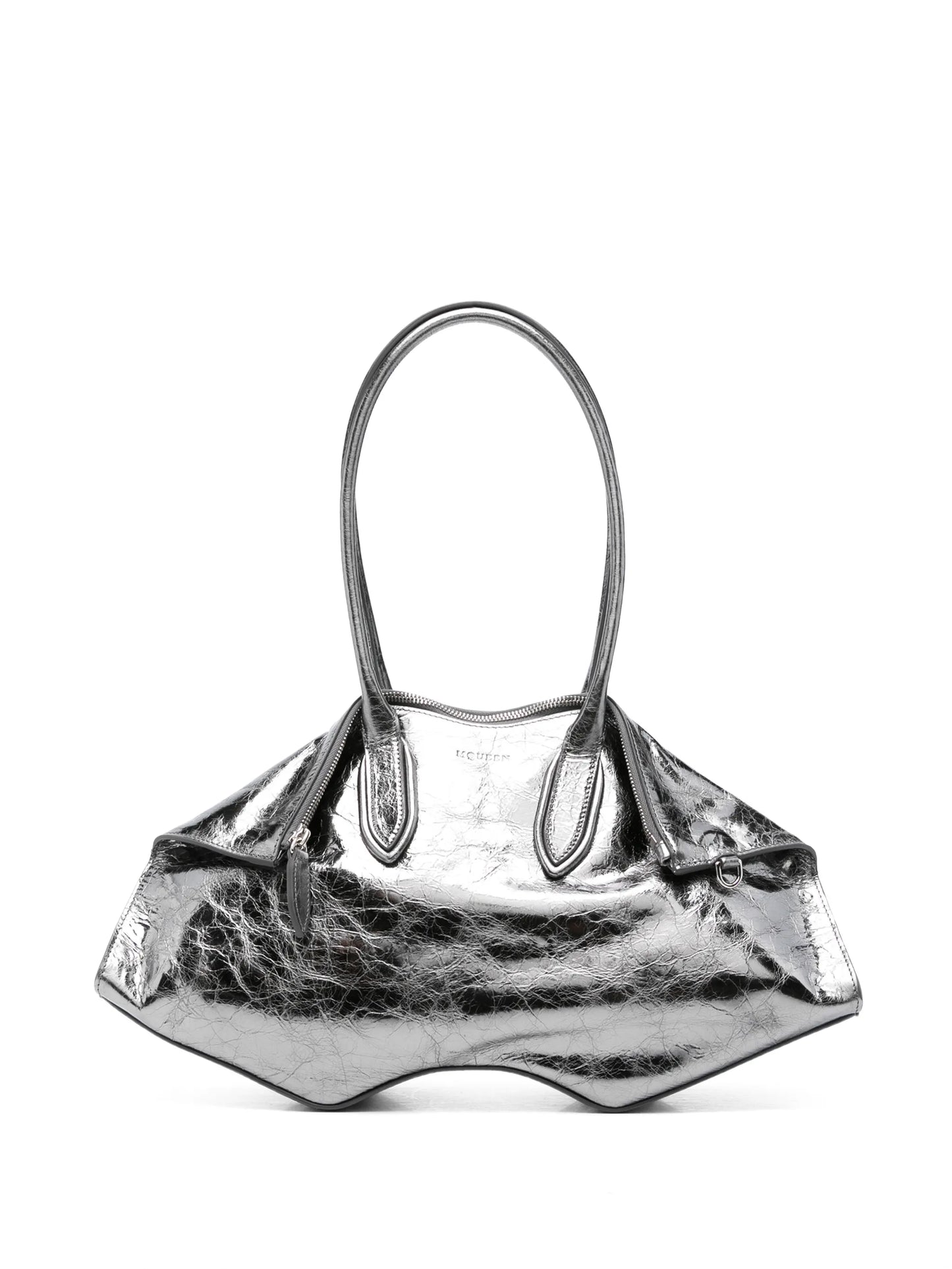 Manta shoulder bag in dark silver