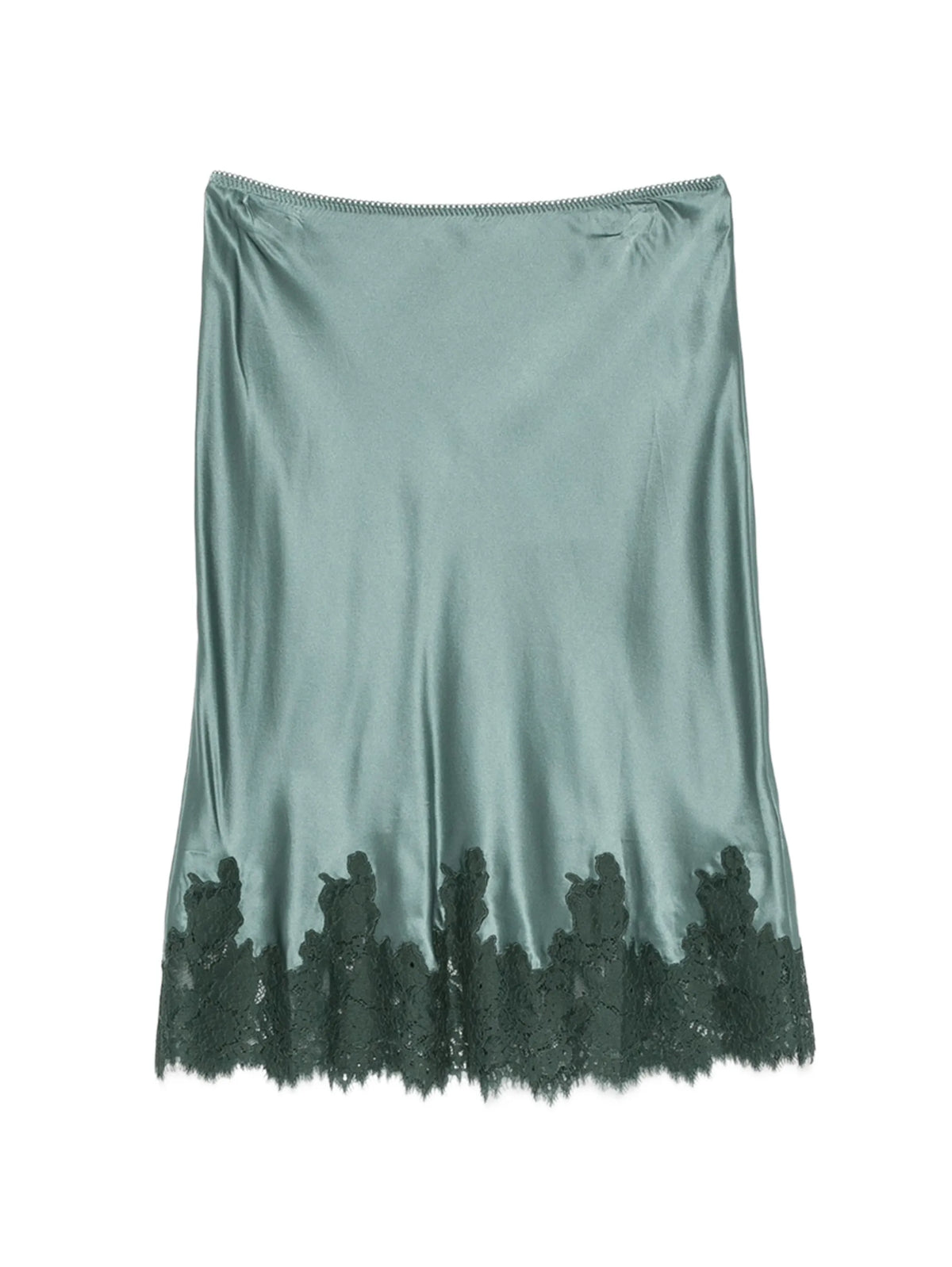 Elowette lace-trim midi skirt