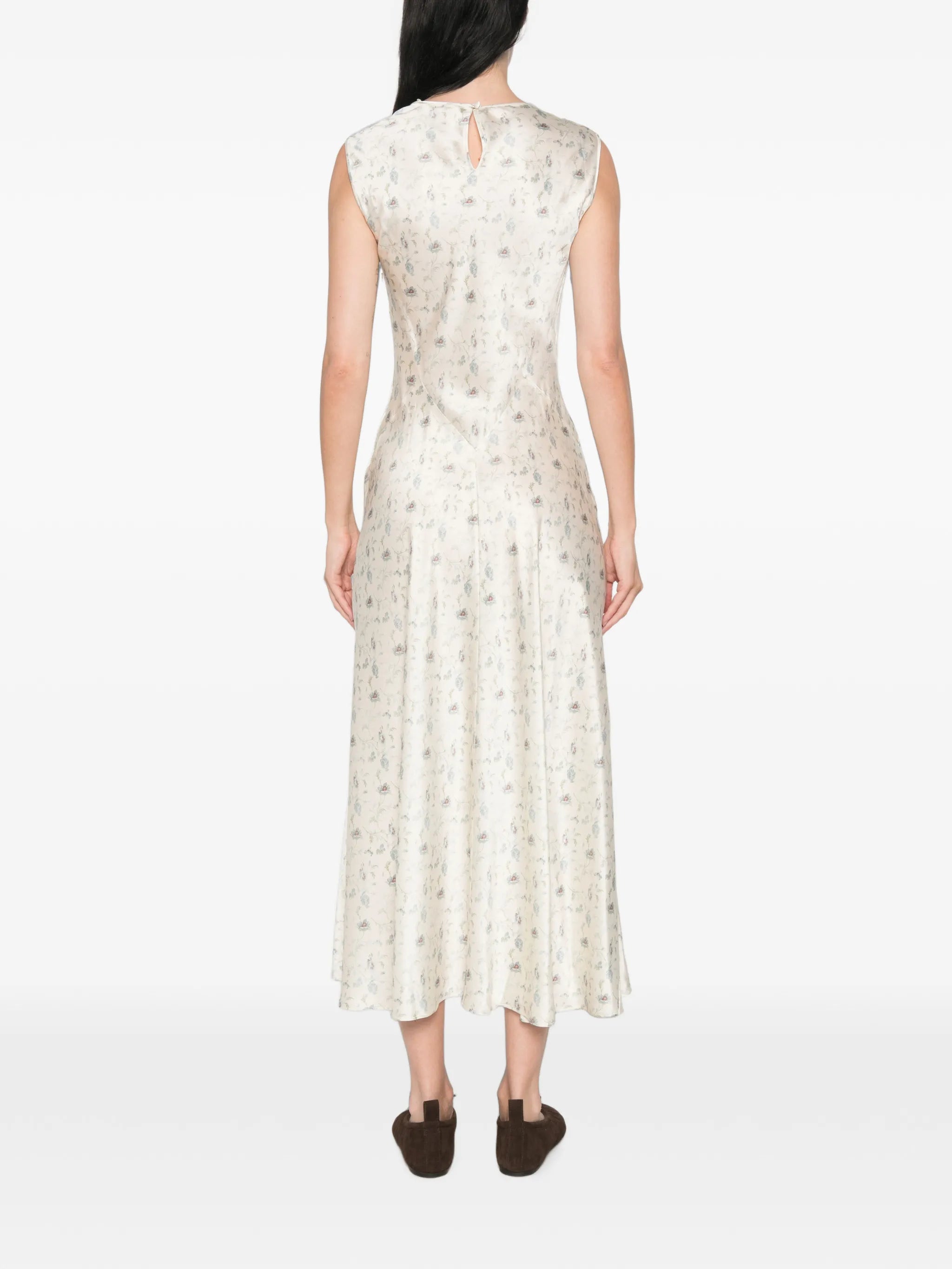 Adelana floral-print midi dress
