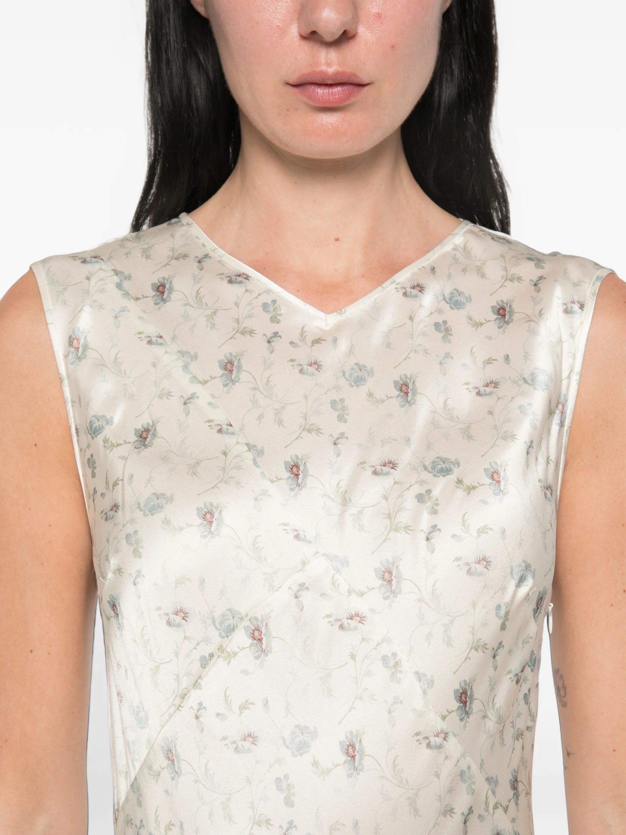 Adelana floral-print midi dress