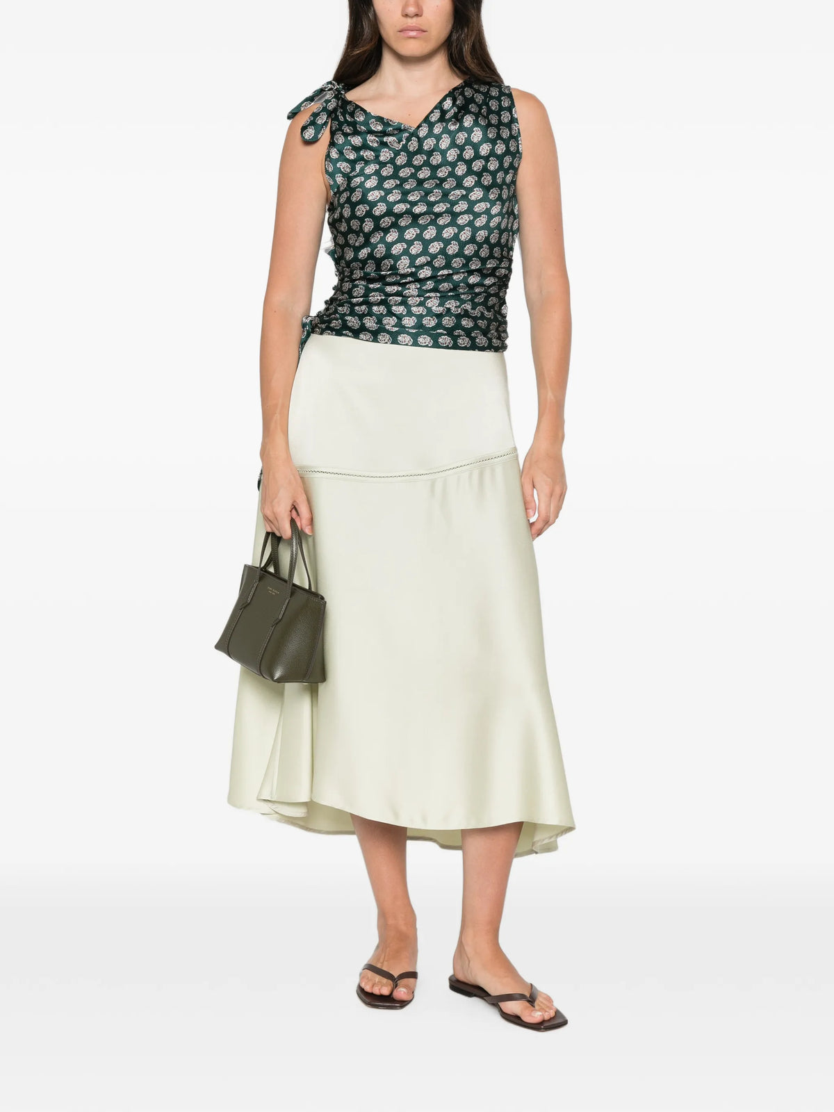 Janille paisley-print top