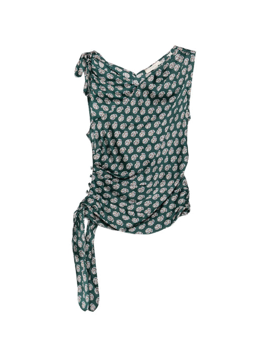 Janille paisley-print top