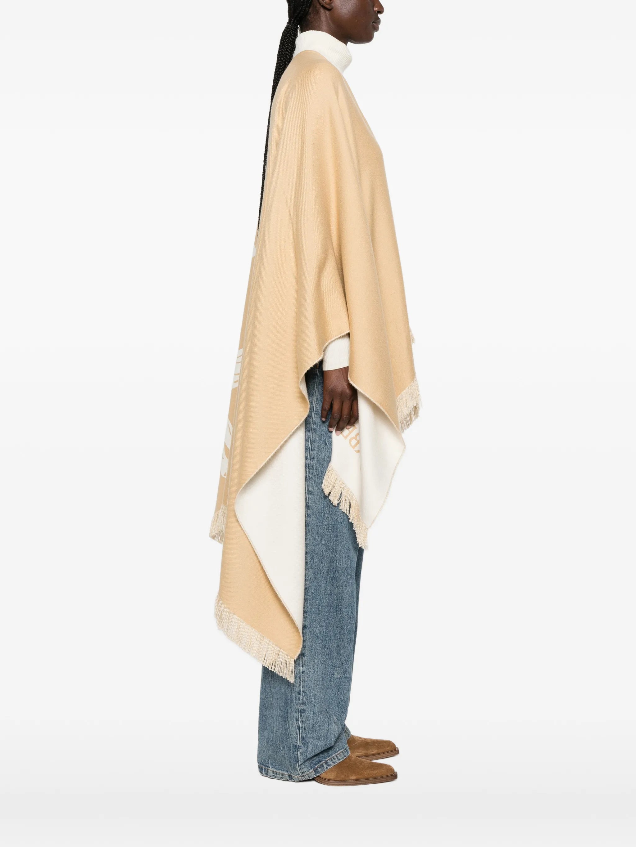 Equestrian Knight fringed cape