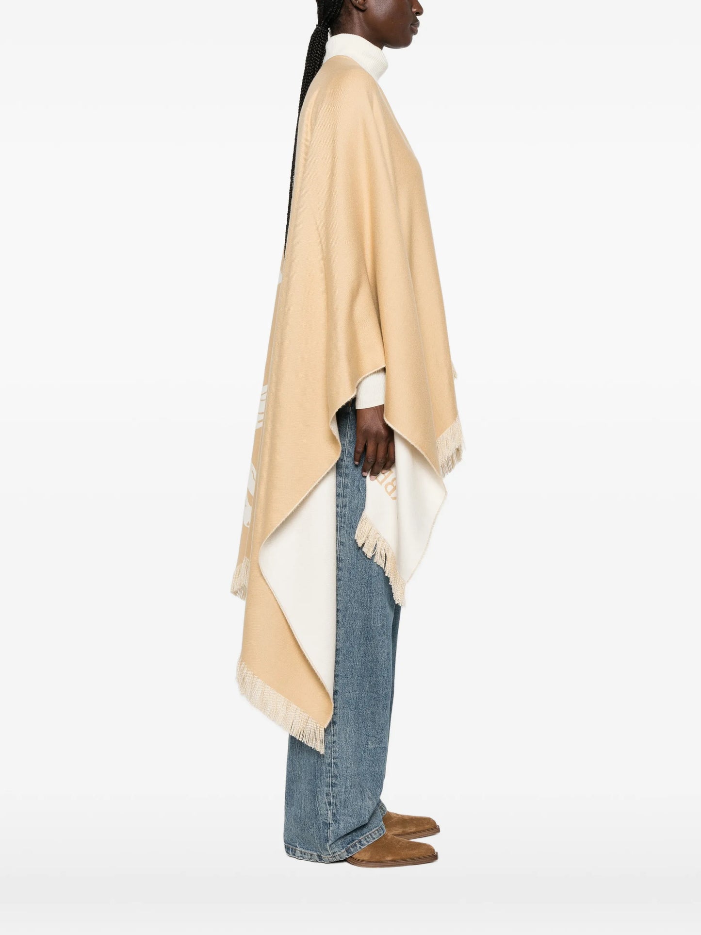Equestrian Knight fringed cape