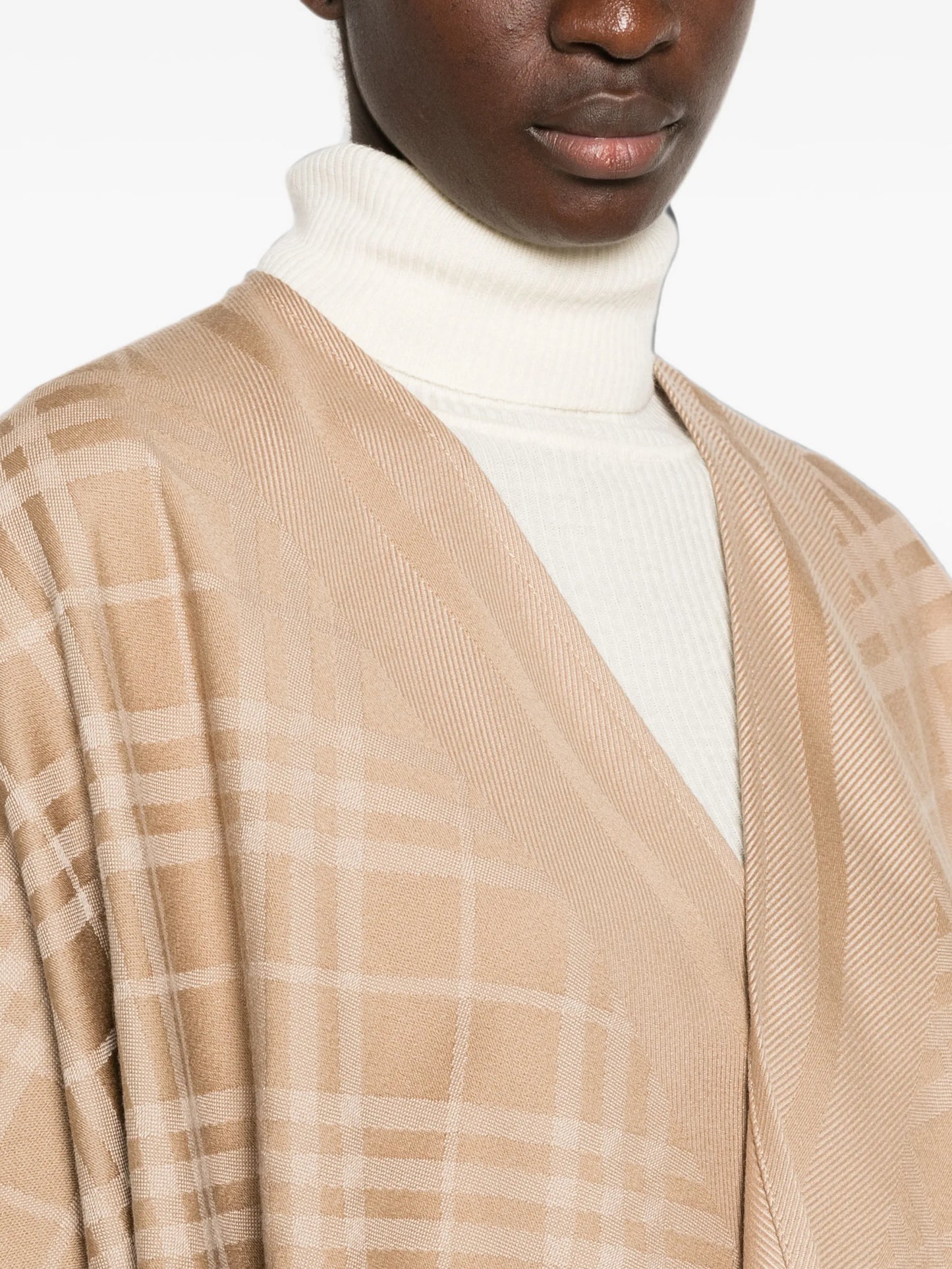 check-pattern cape
