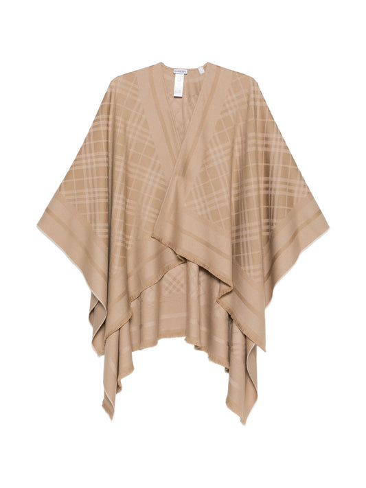 check-pattern cape
