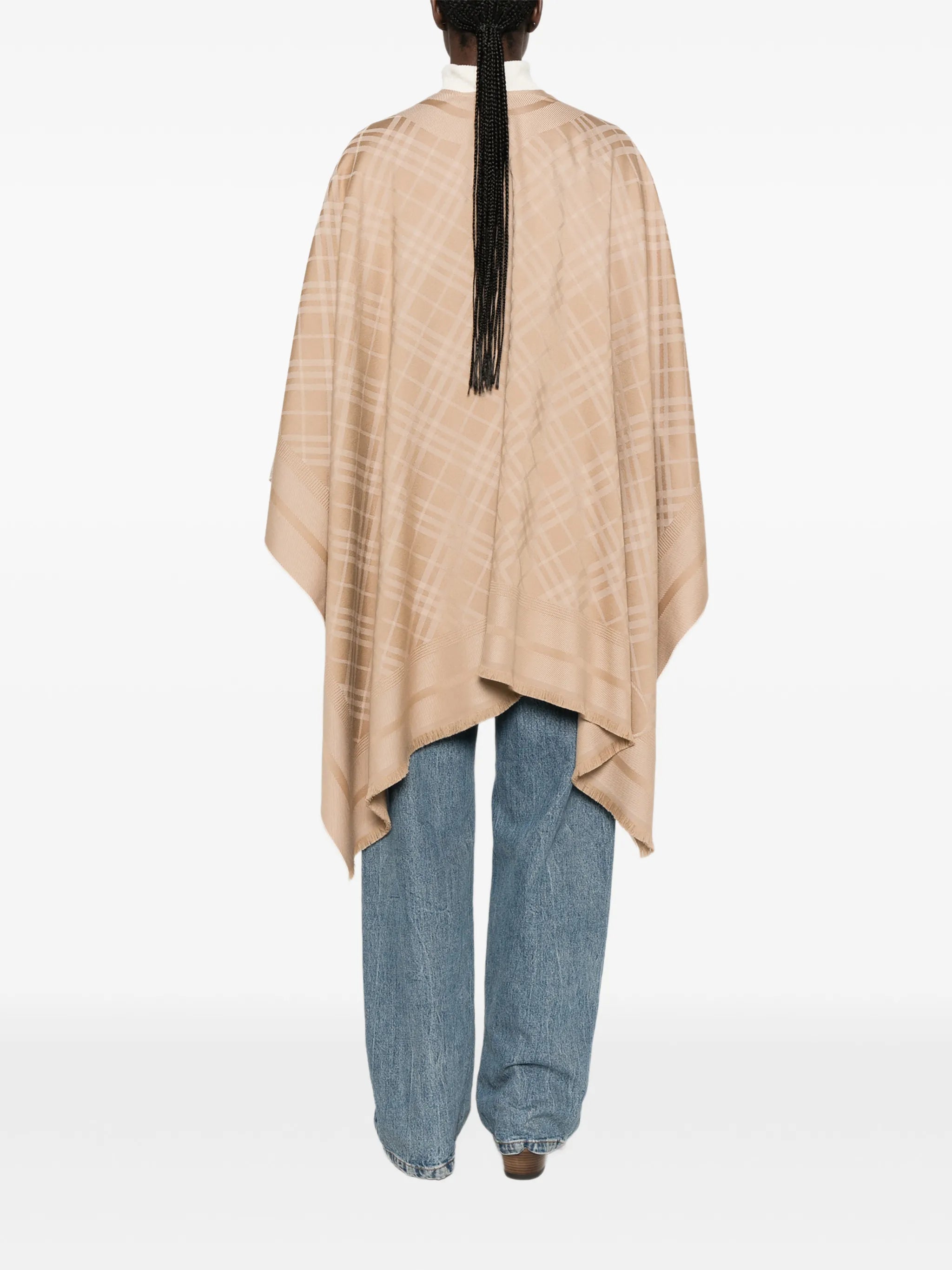 check-pattern cape
