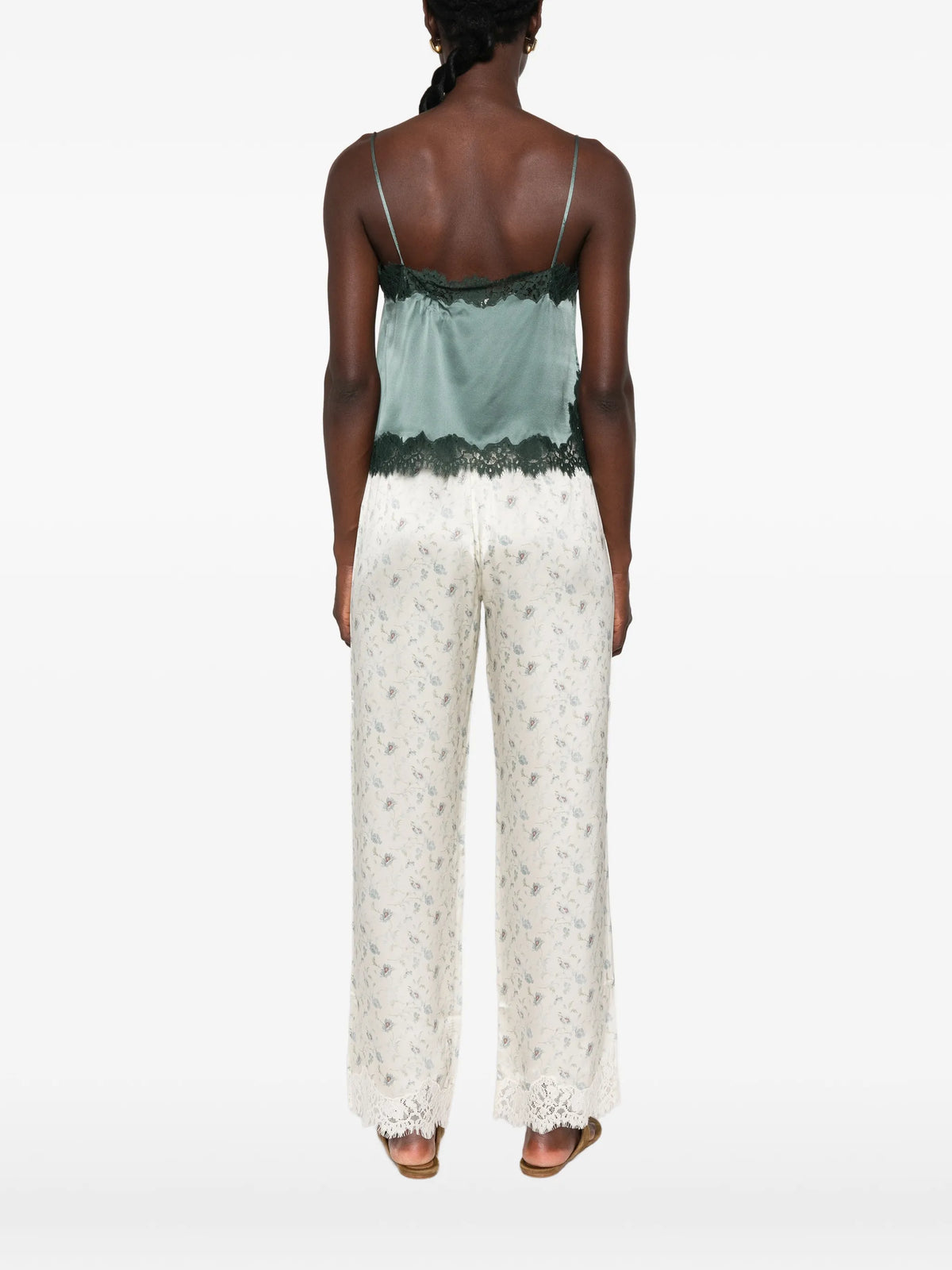 Avelaine lace-trimmed top