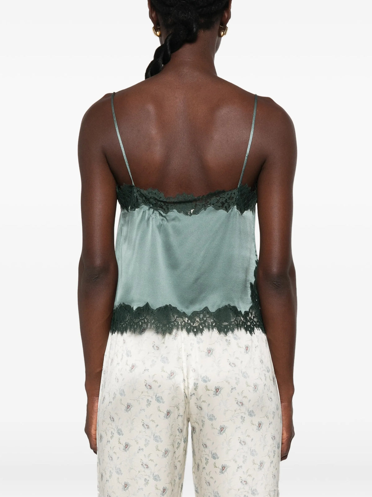 Avelaine lace-trimmed top
