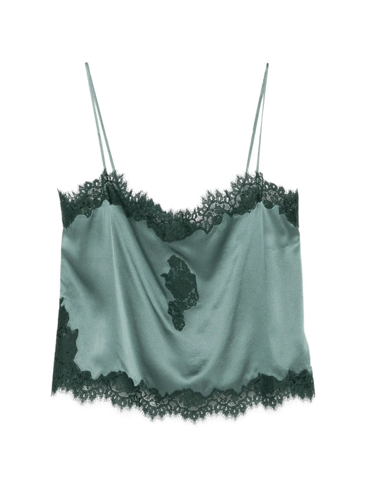 Avelaine lace-trimmed top