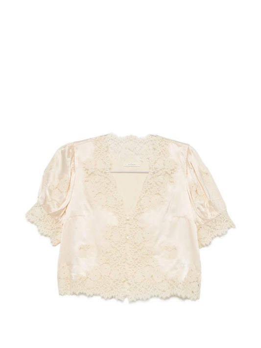 Idella lace-trimmed top