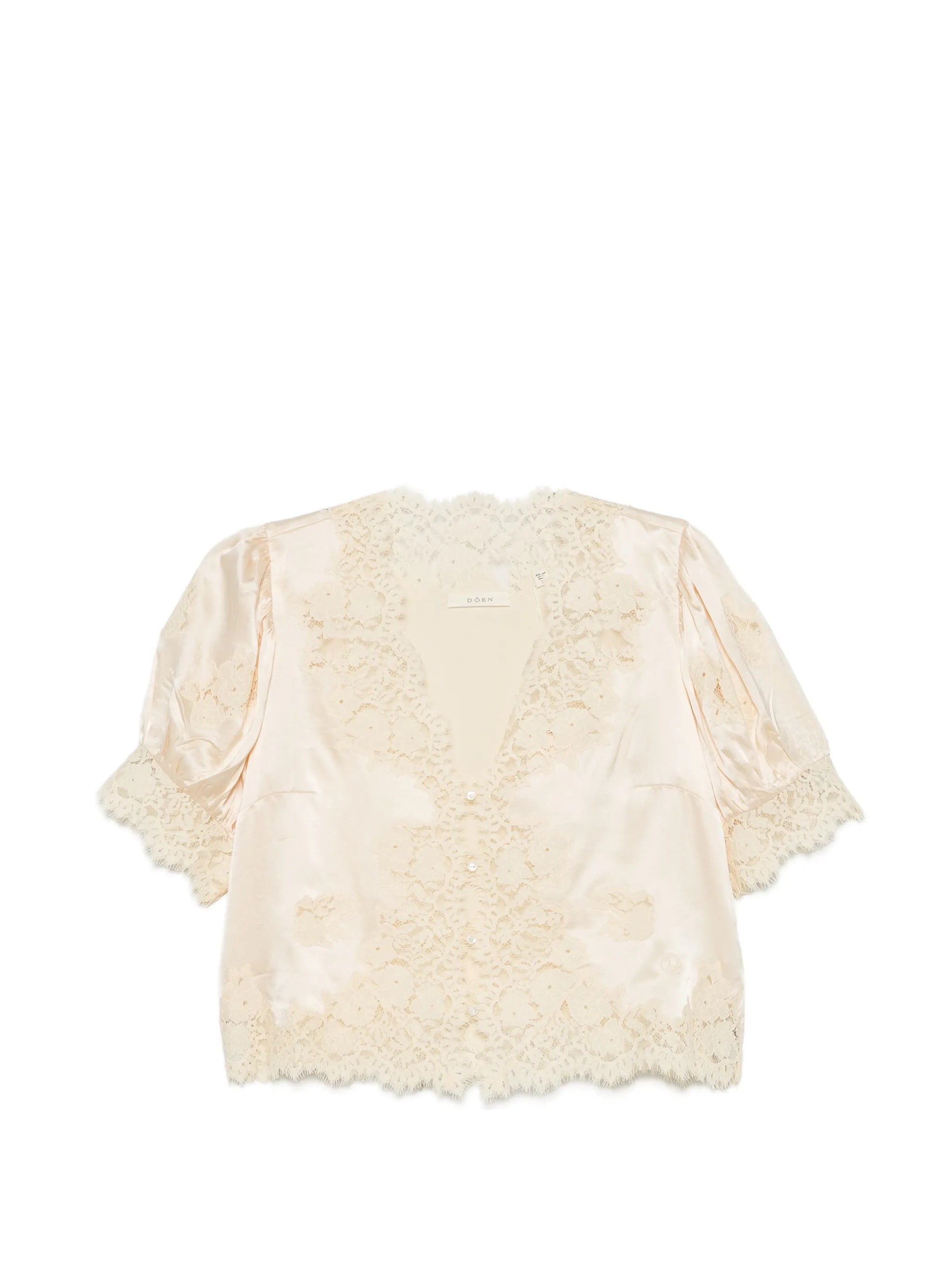 Idella lace-trimmed top