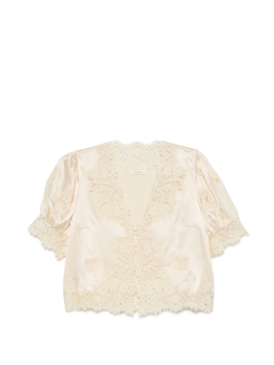 Idella lace-trimmed top