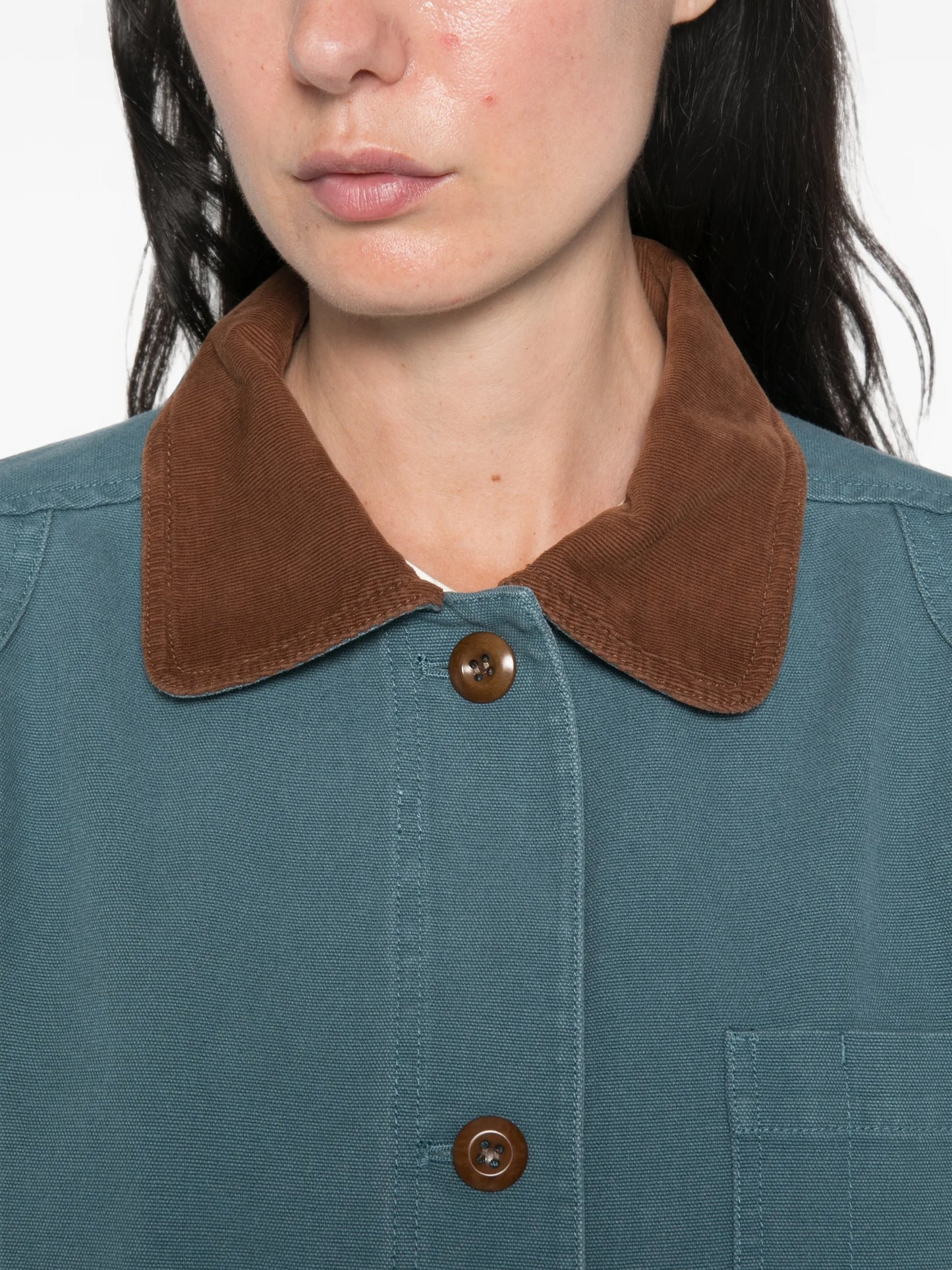 Pascual contrast-collar jacket