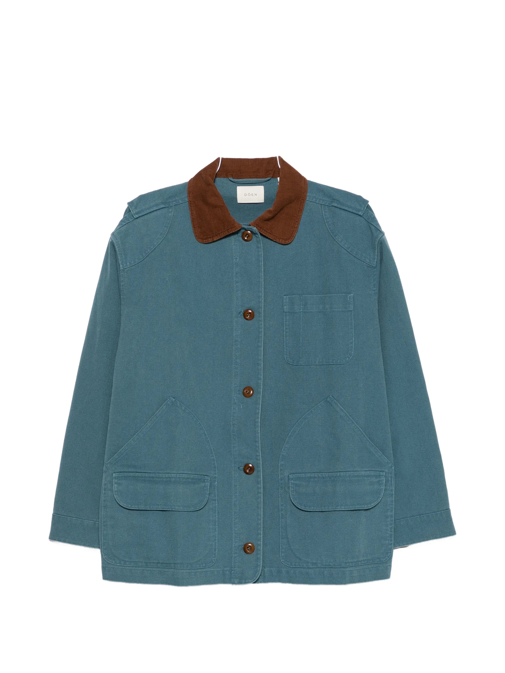 Pascual contrast-collar jacket