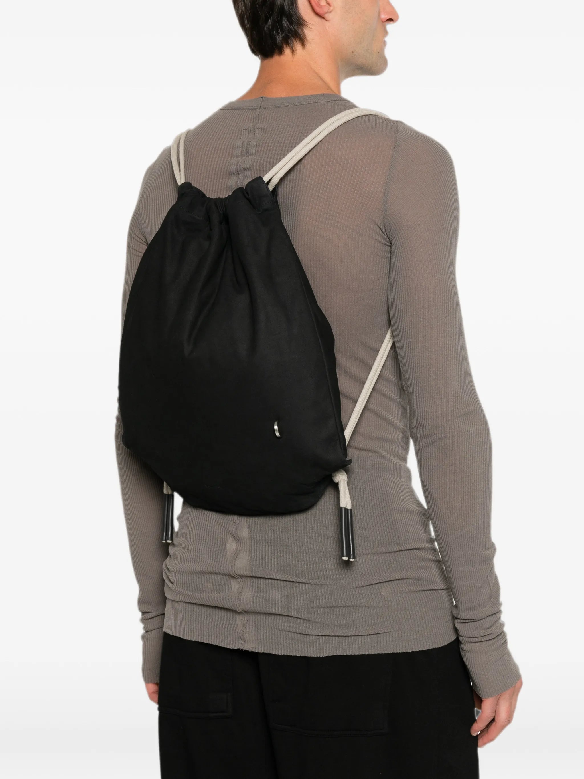drawstring-fastening backpack