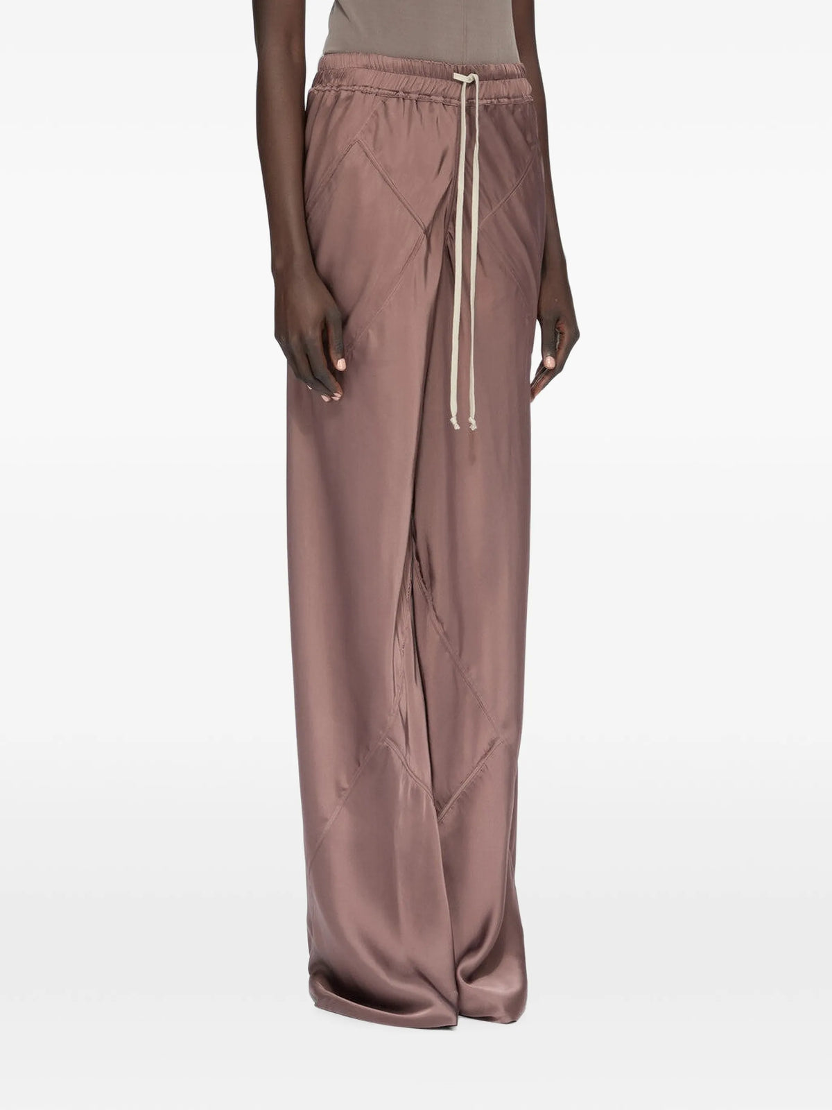 Tower Drawstring Bias pants in washed charmeuse
