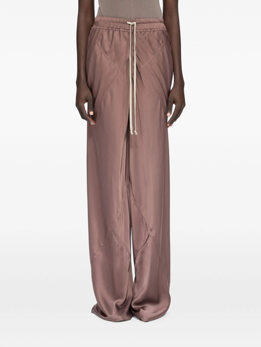 Tower drawstring bias in grape washed charmeuse