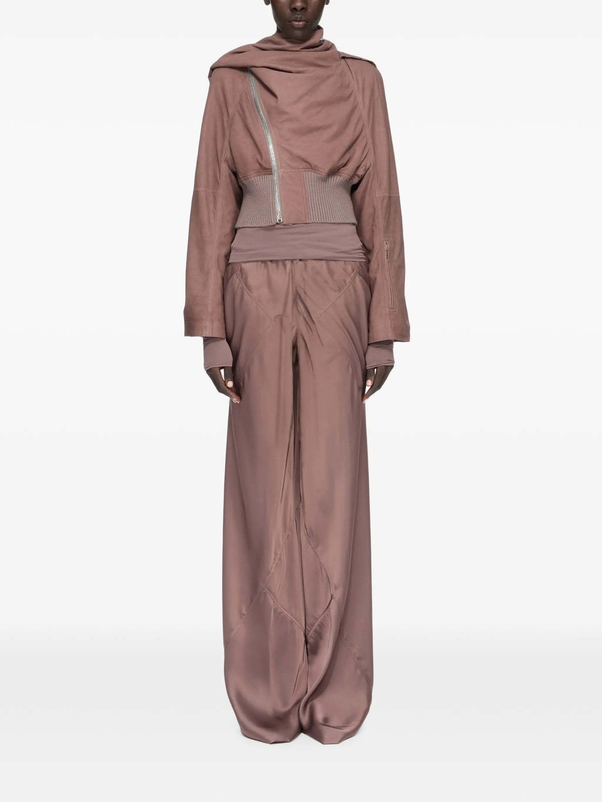 Tower Drawstring Bias pants in washed charmeuse