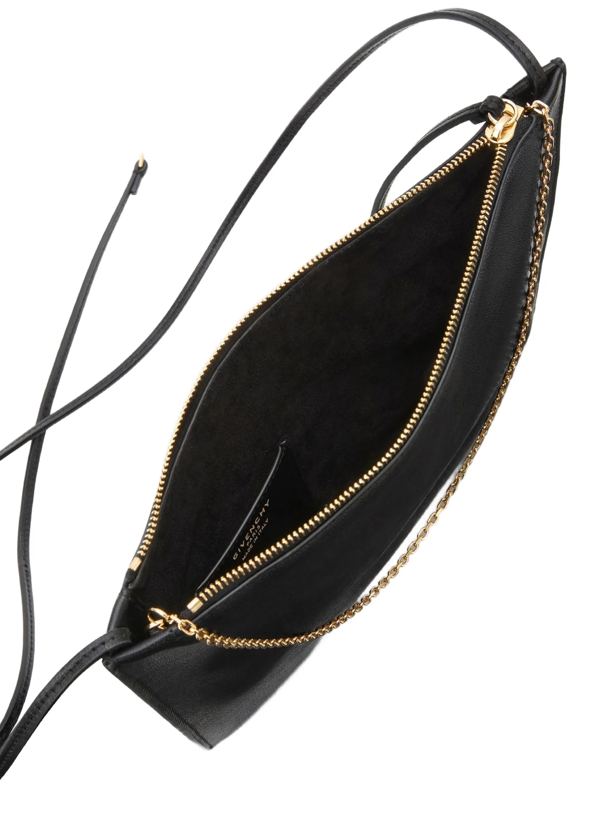 Voyou pouch in shiny leather
