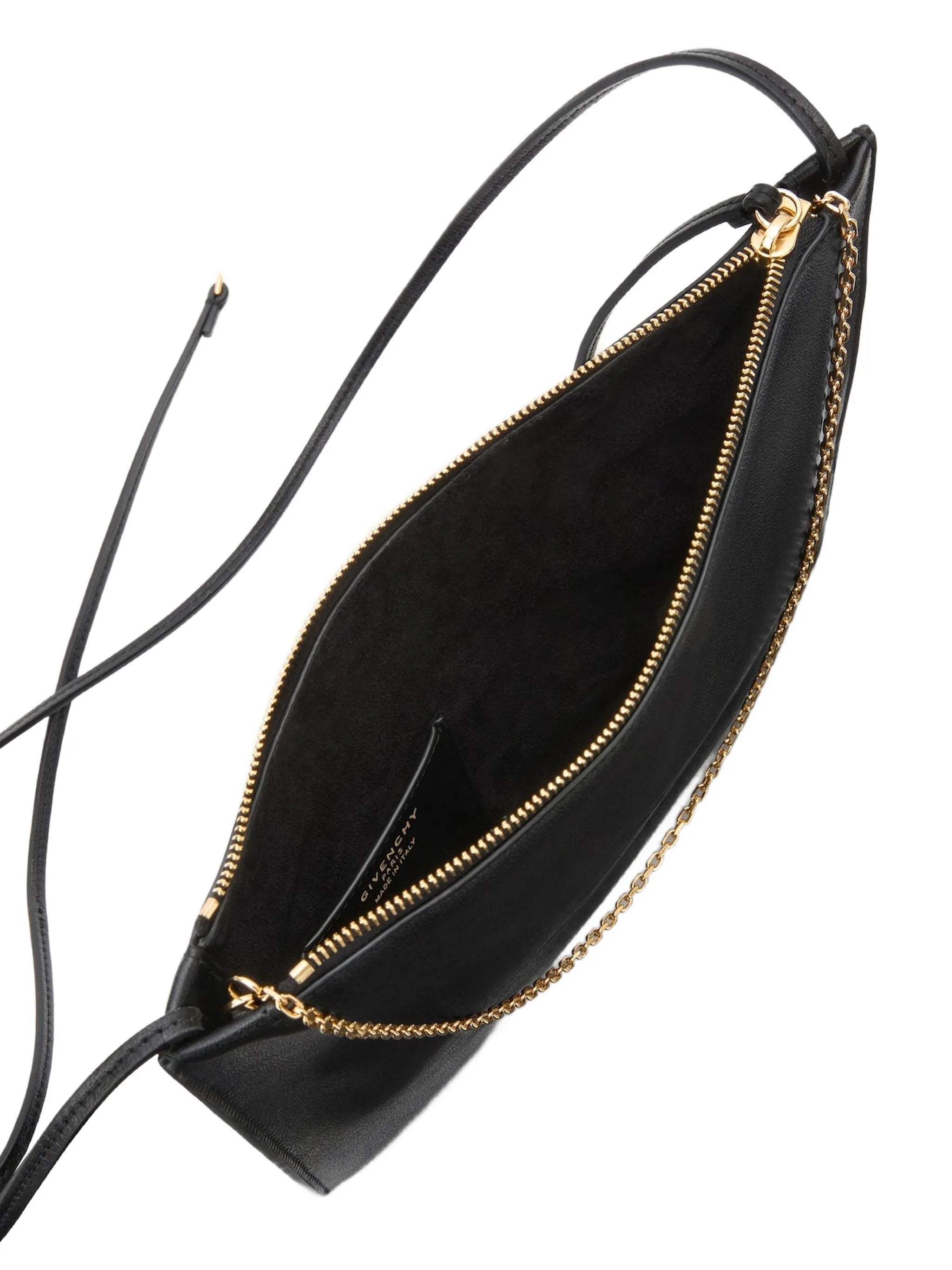 Voyou pouch in shiny leather