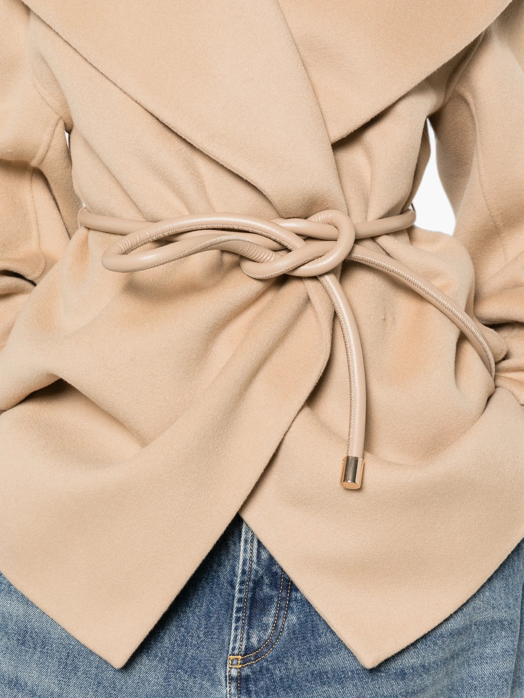 Uguale belted shawl-collar jacket