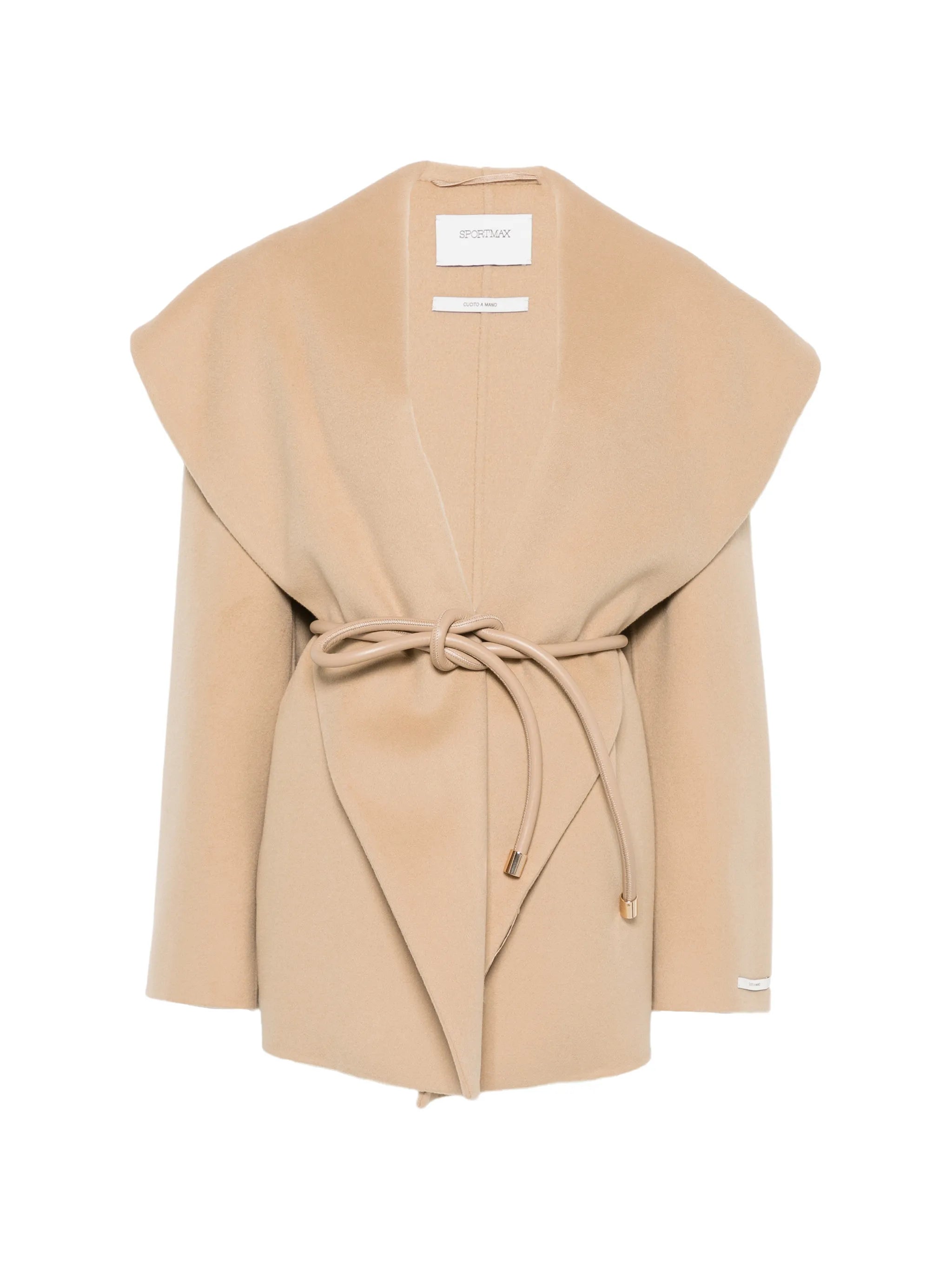 Uguale belted shawl-collar jacket