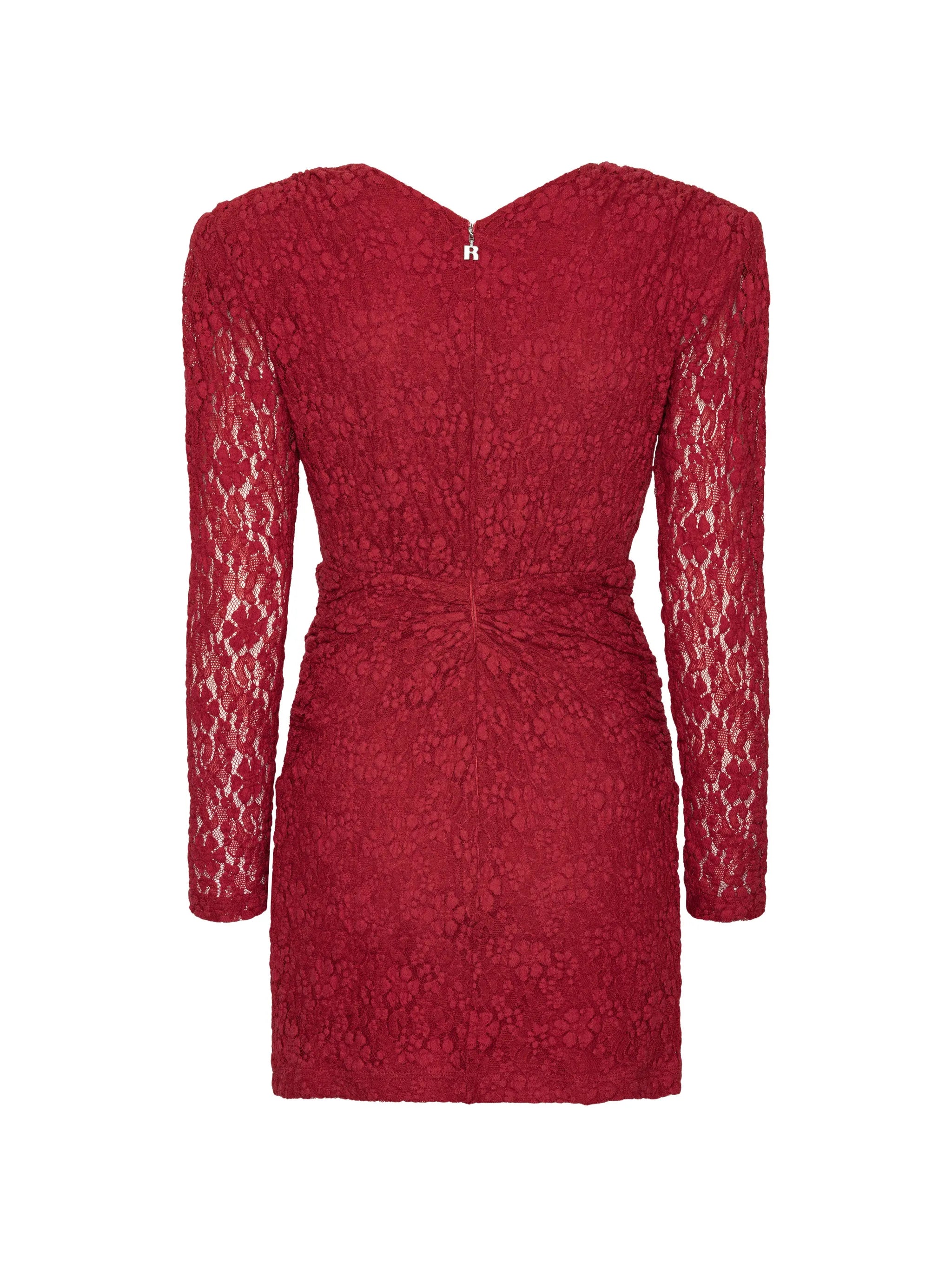 lace V-neck mini dress