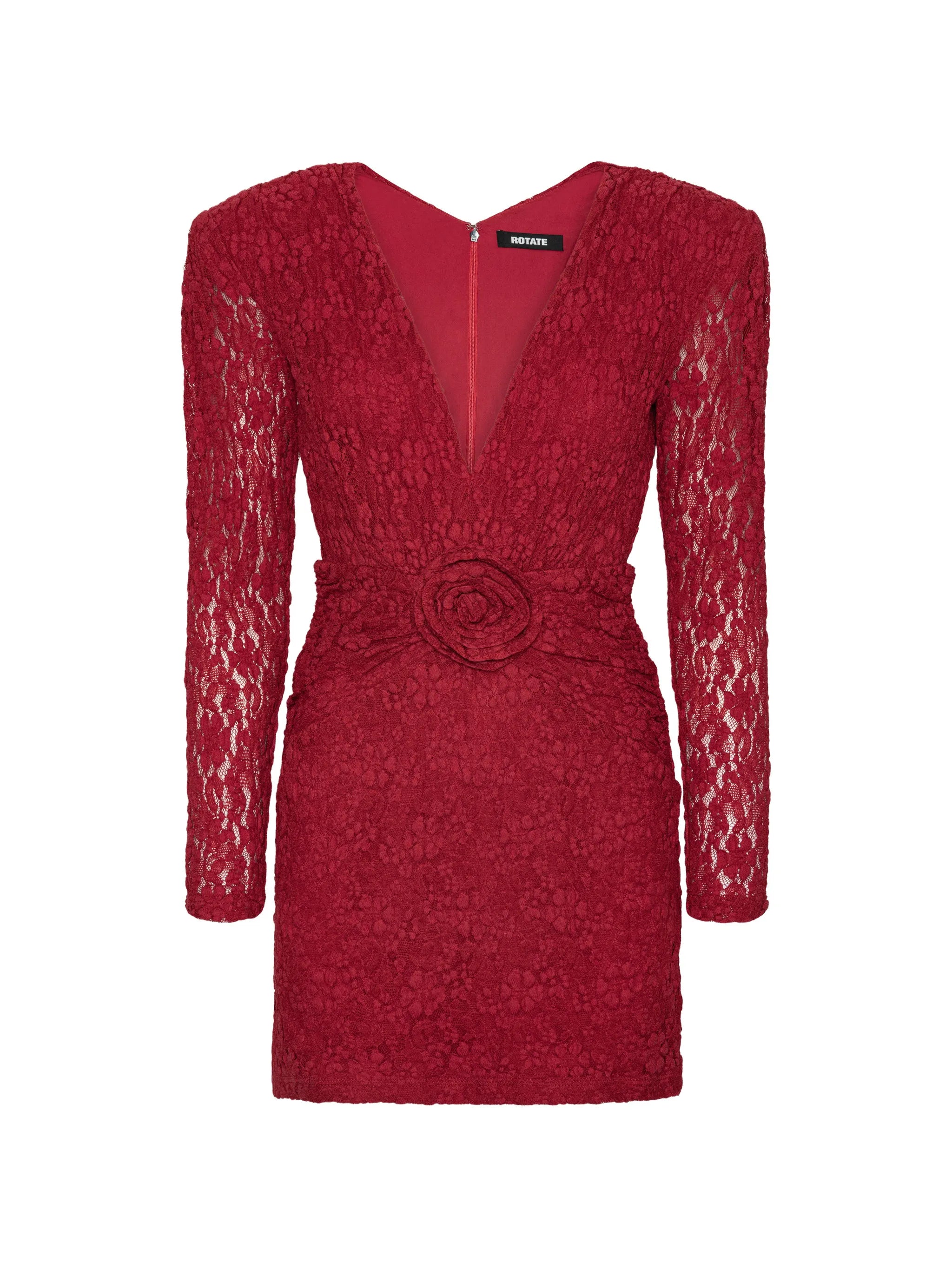 lace V-neck mini dress