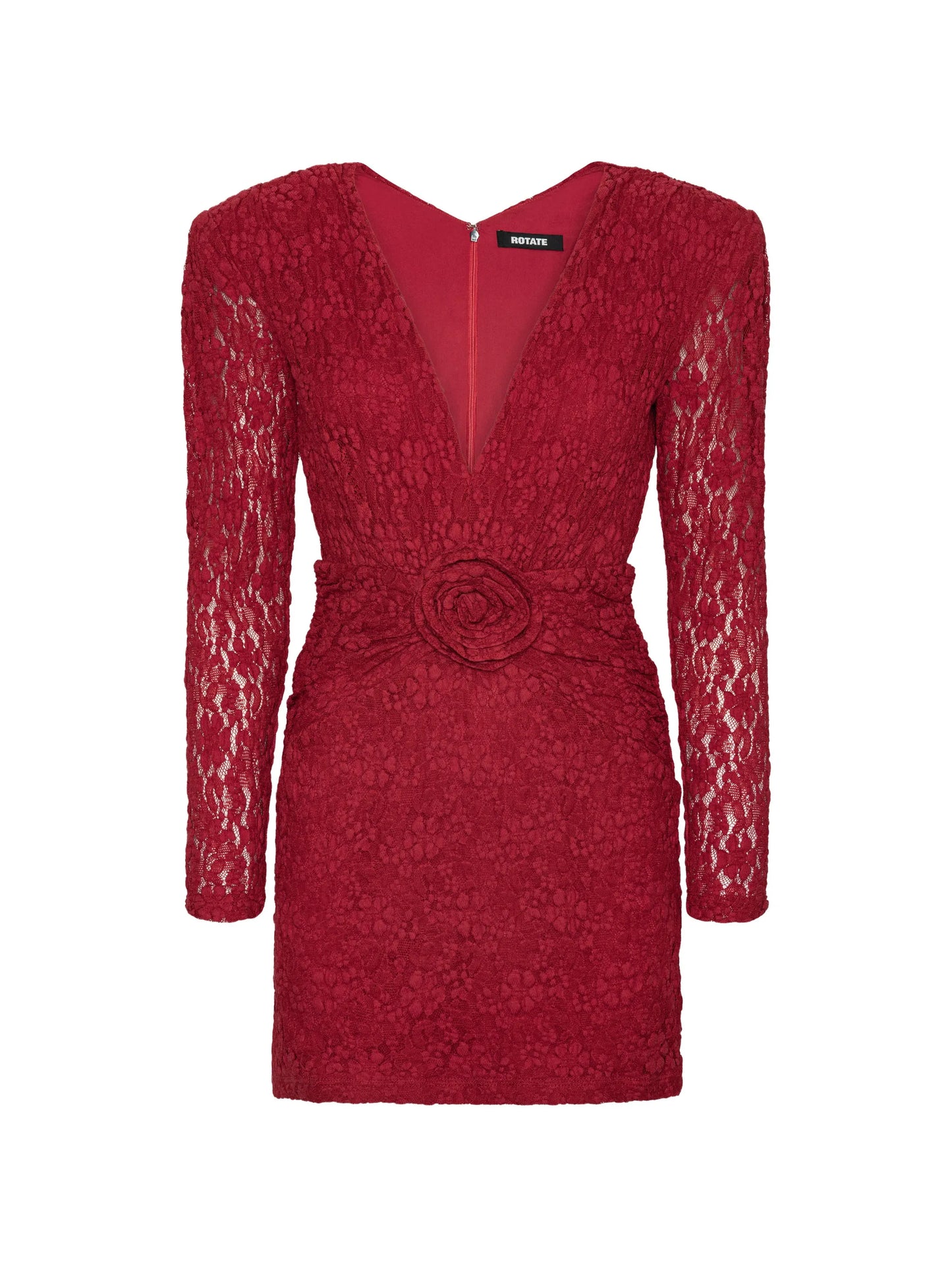 lace V-neck mini dress