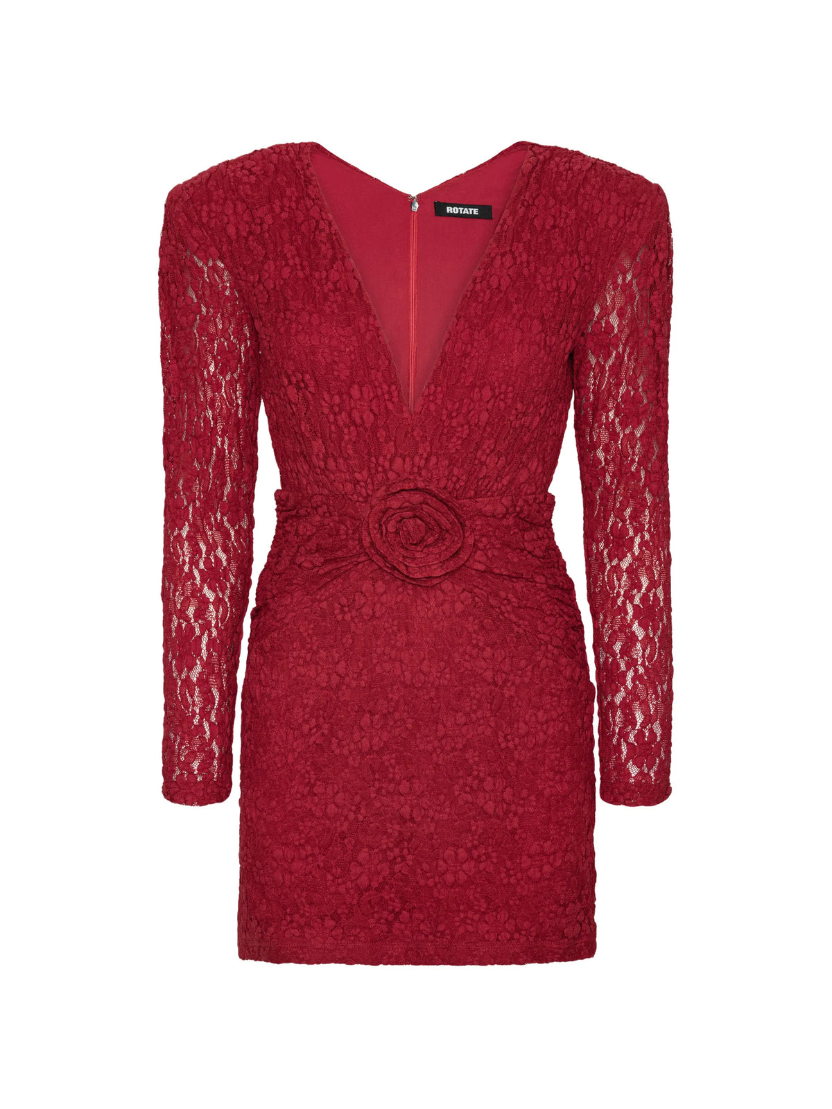 lace V-neck mini dress