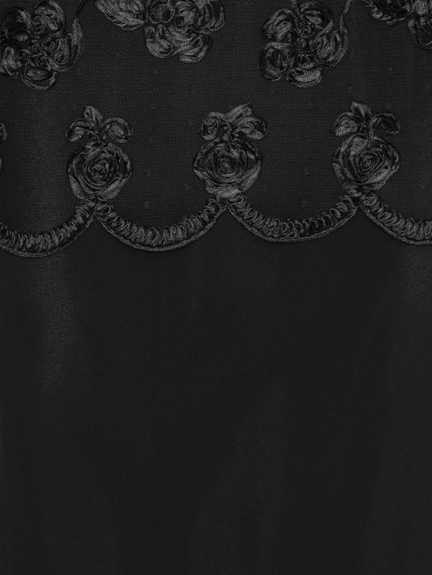 flower mesh maxi dress