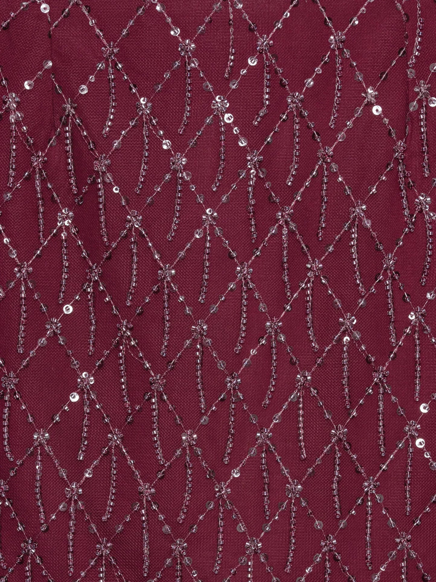 sequins mini skirt dark red