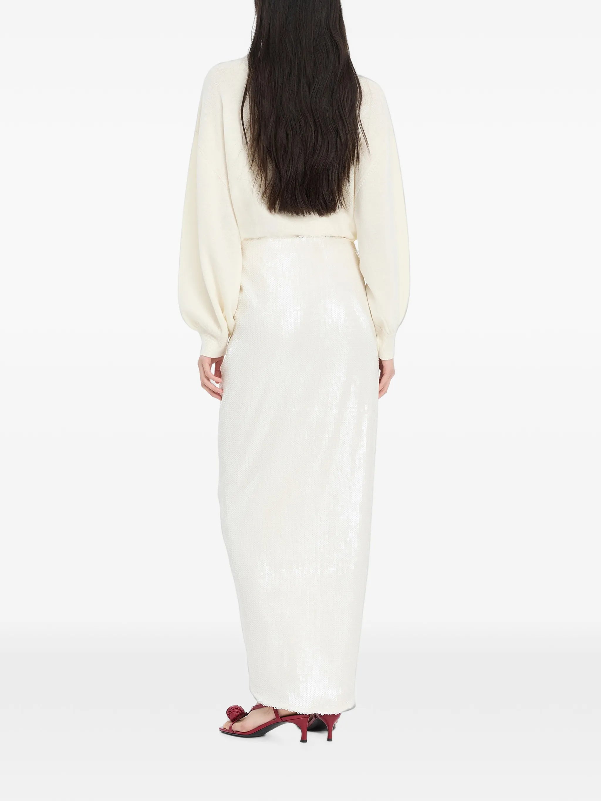 sequins knot skirt