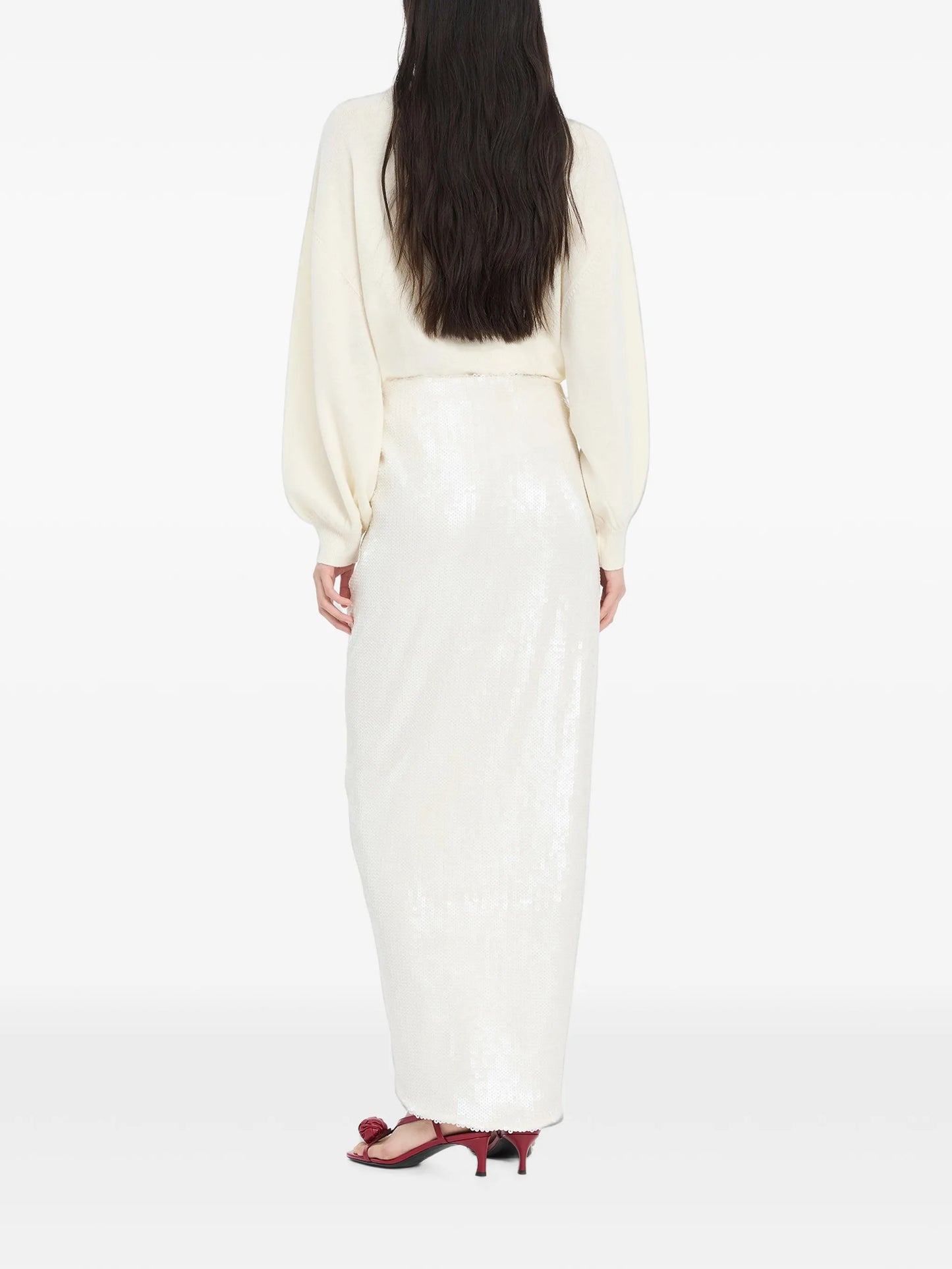 sequins knot skirt