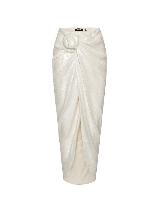 sequins knot skirt