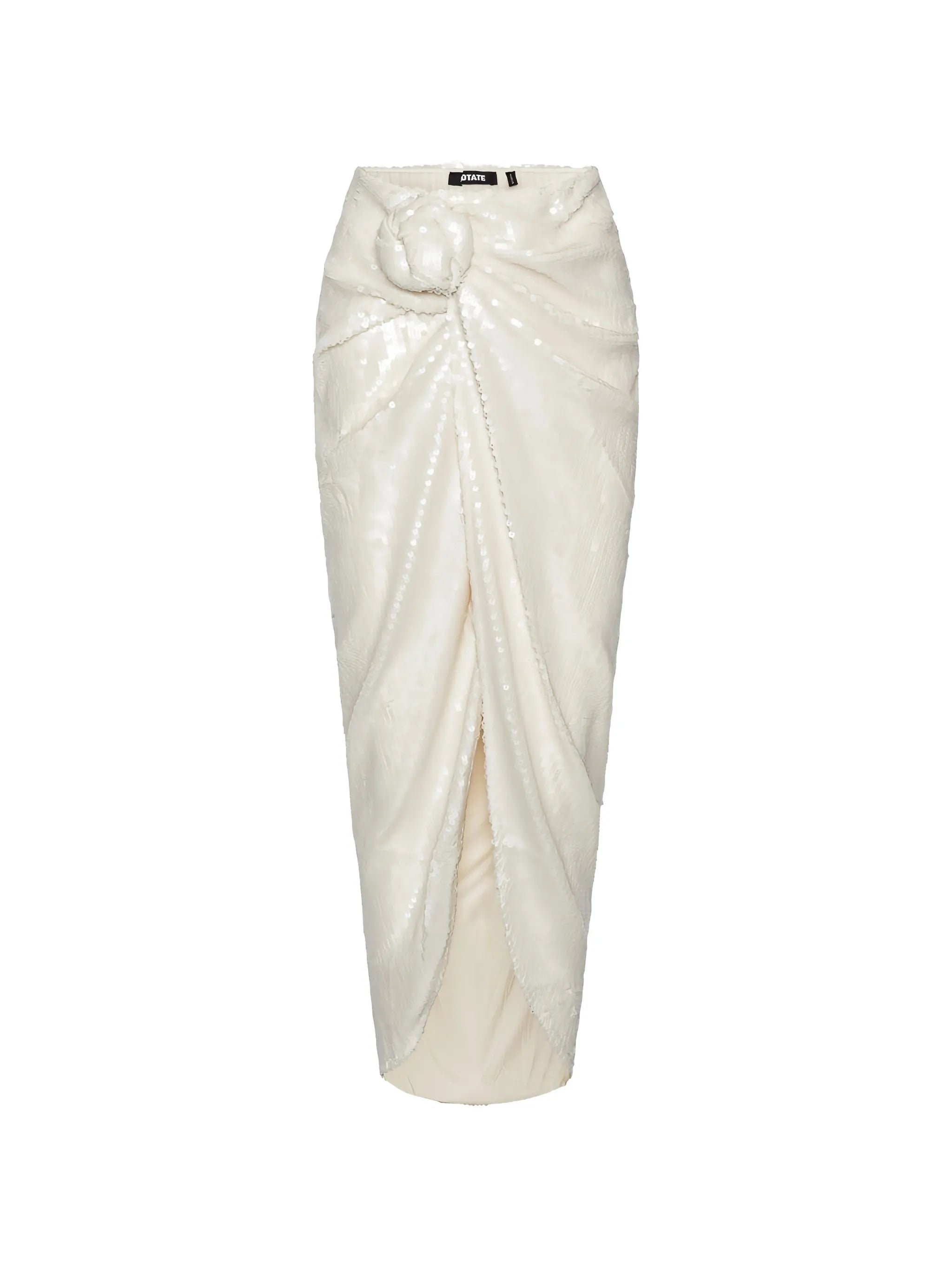 sequins Knot skirt white