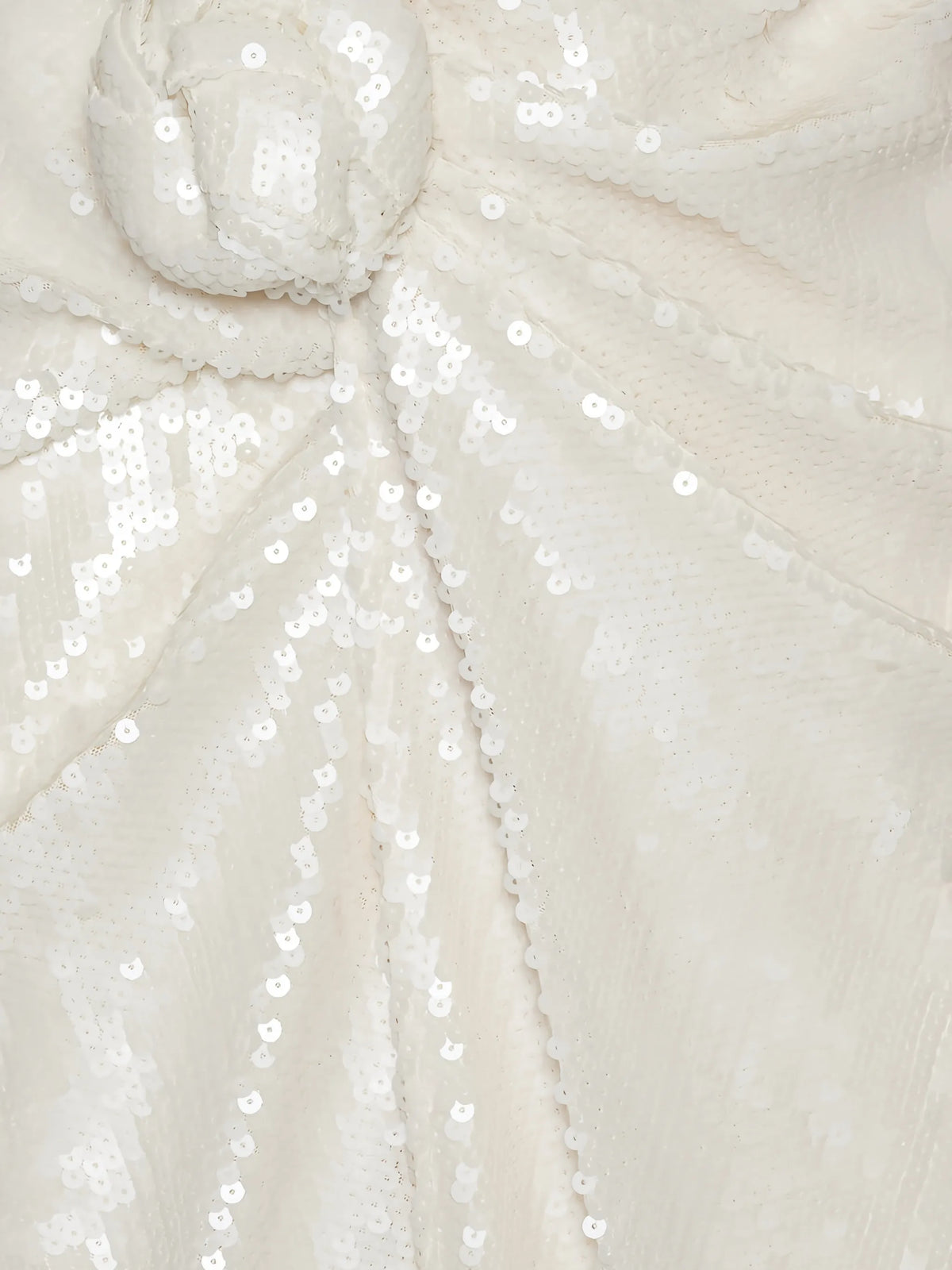 sequins knot skirt in white