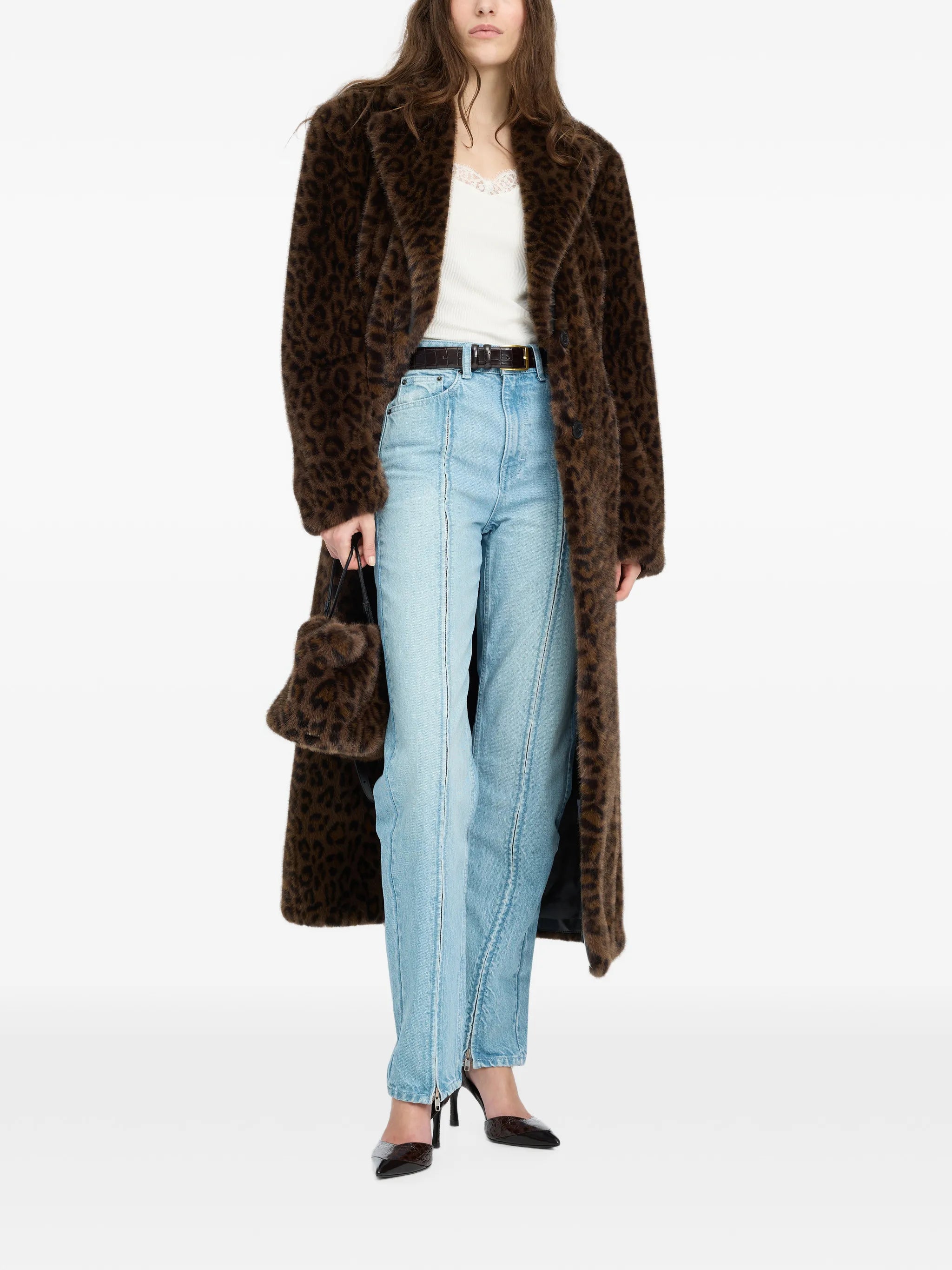 faux-fur coat