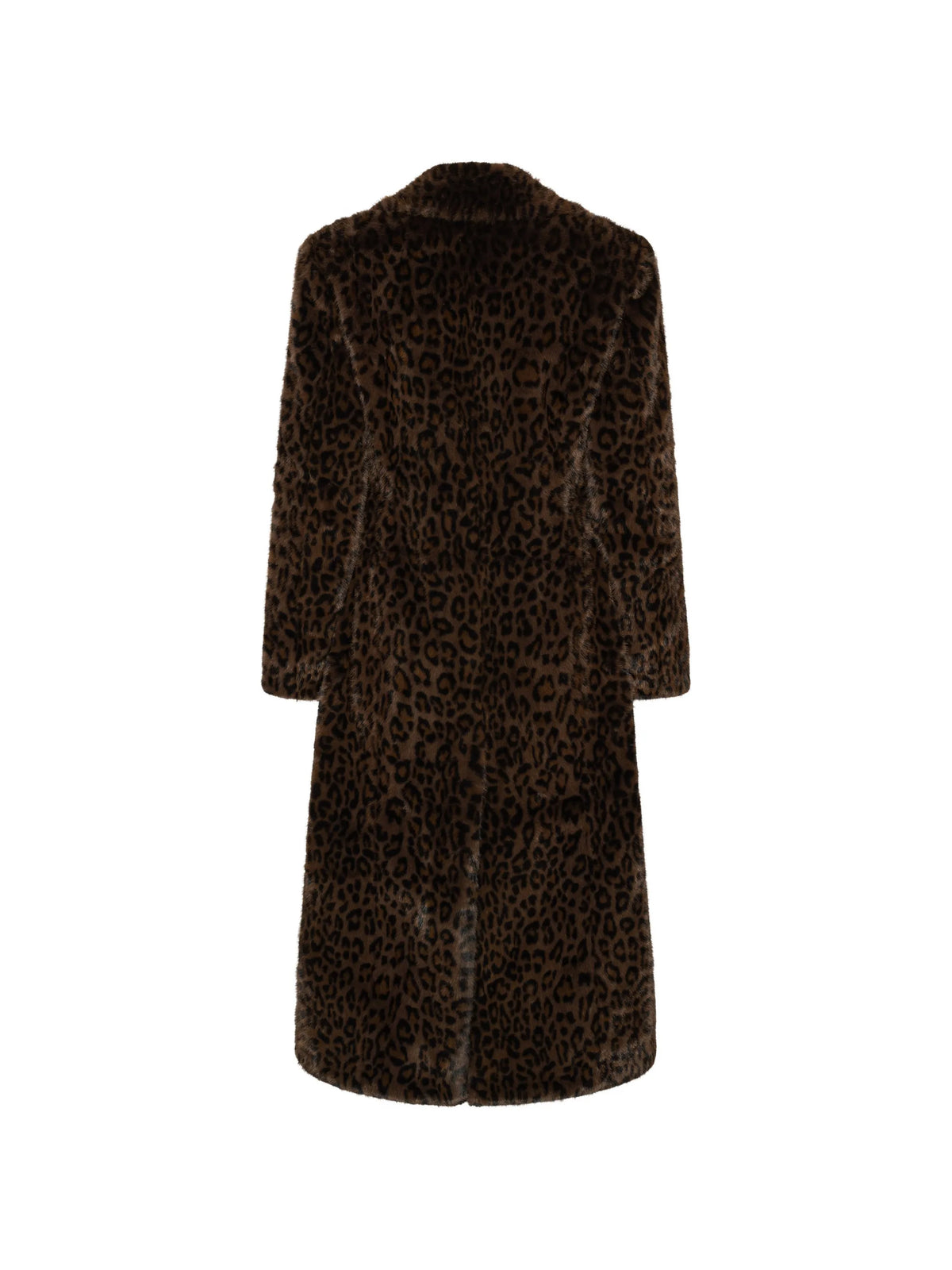faux-fur leopard coat