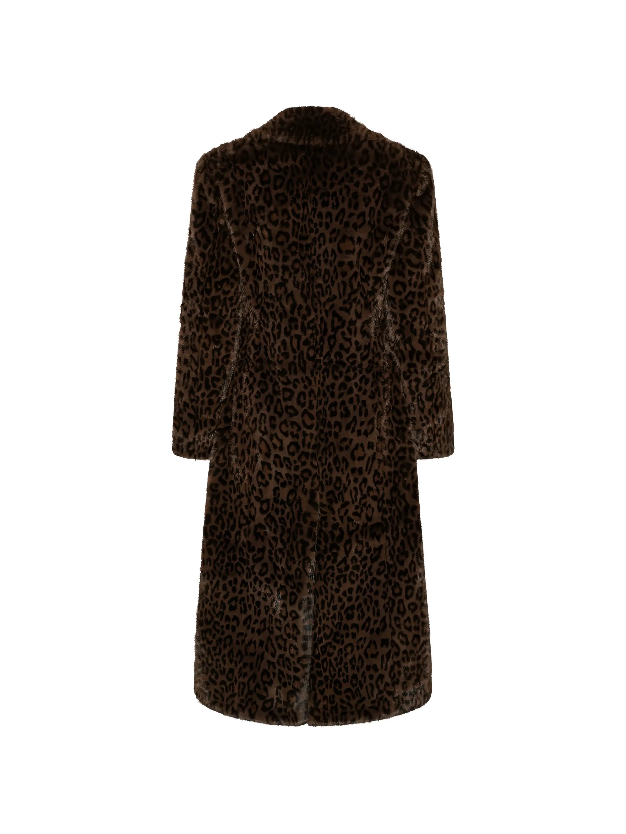 faux fur coat leopard
