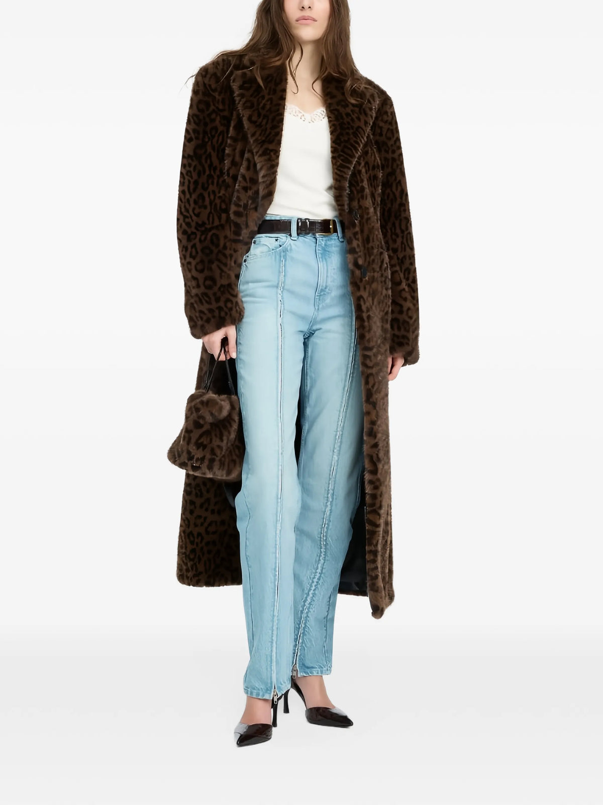 faux fur coat leopard