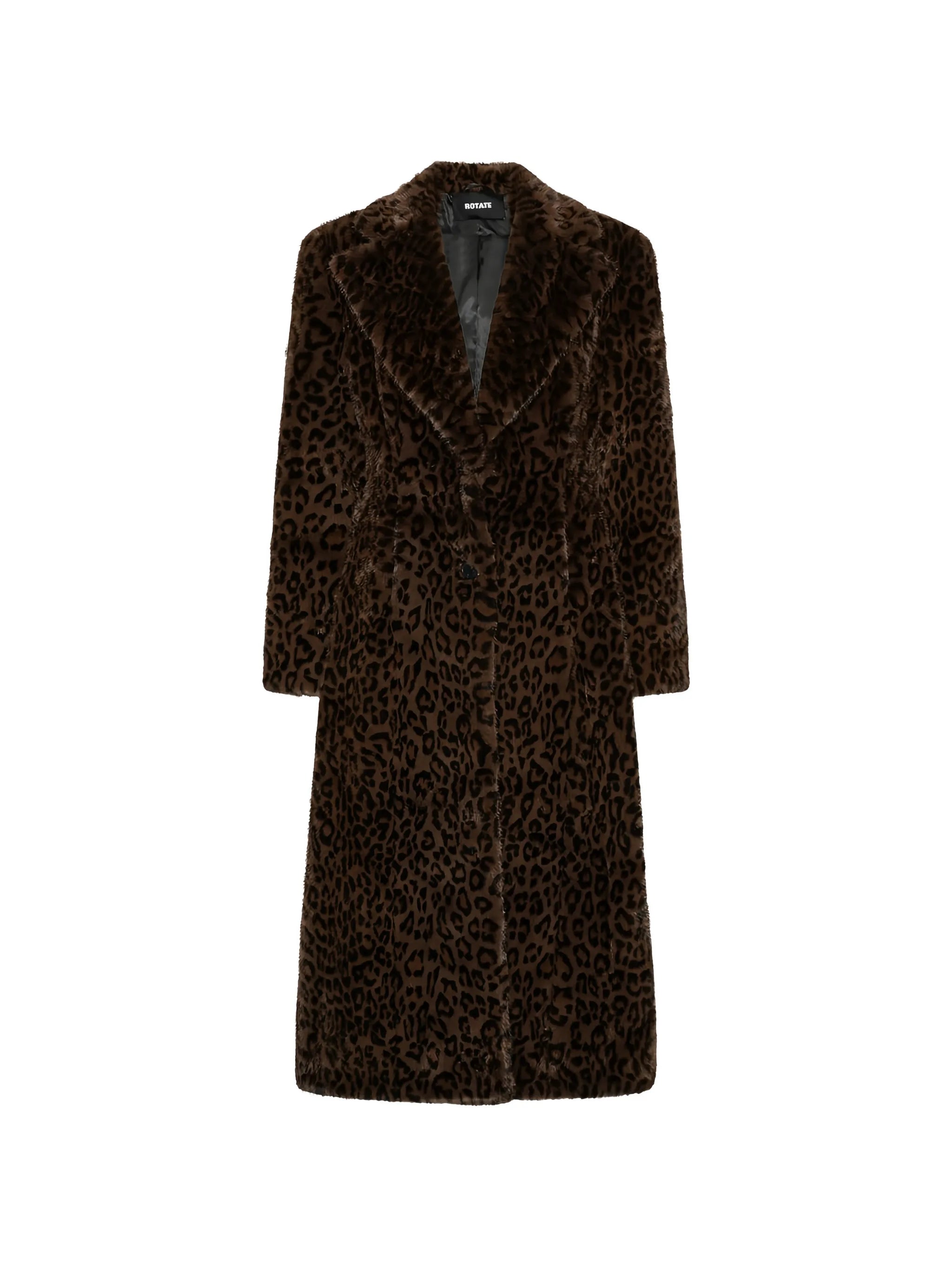 faux fur coat leopard