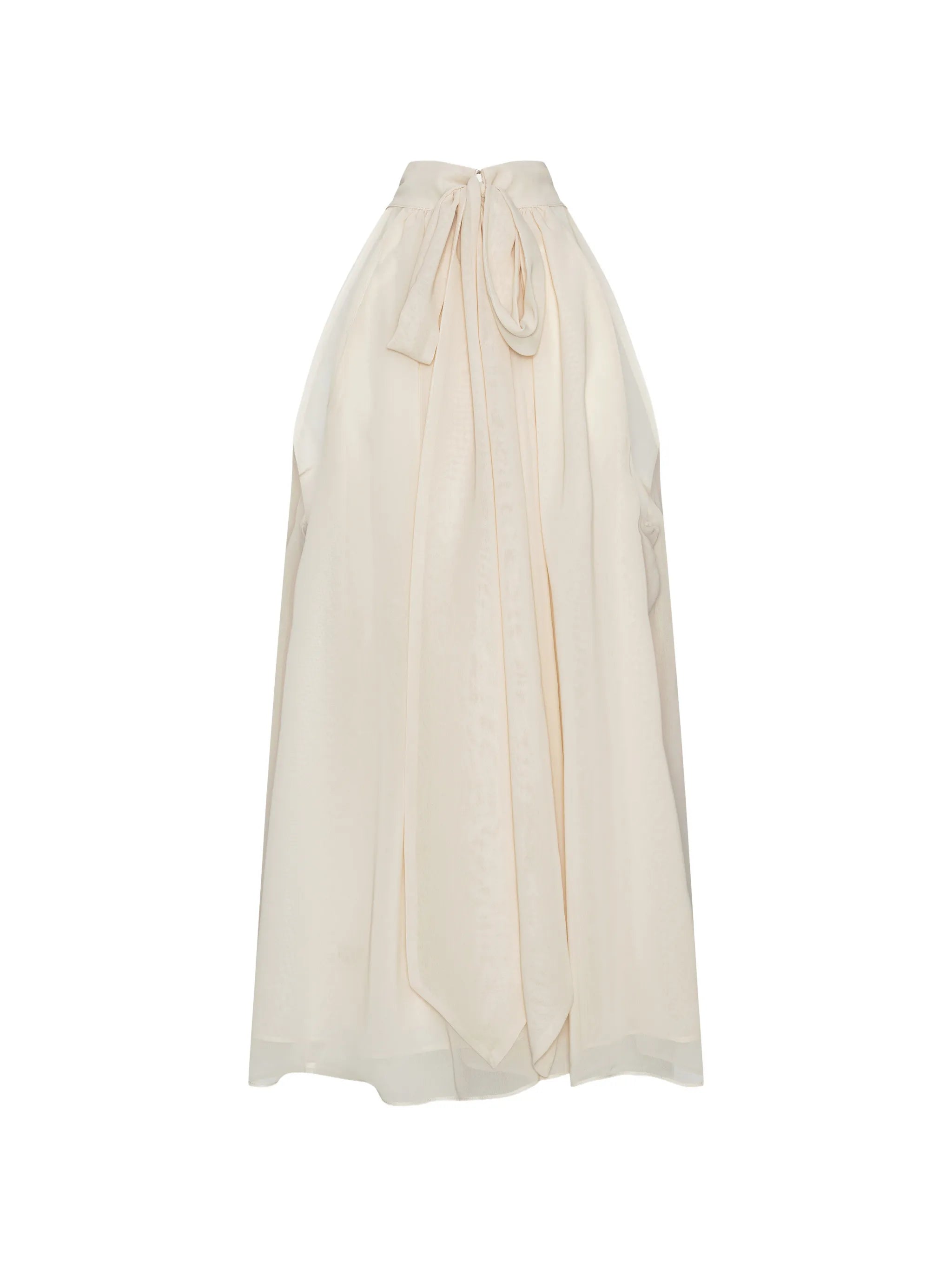 halterneck bow top white